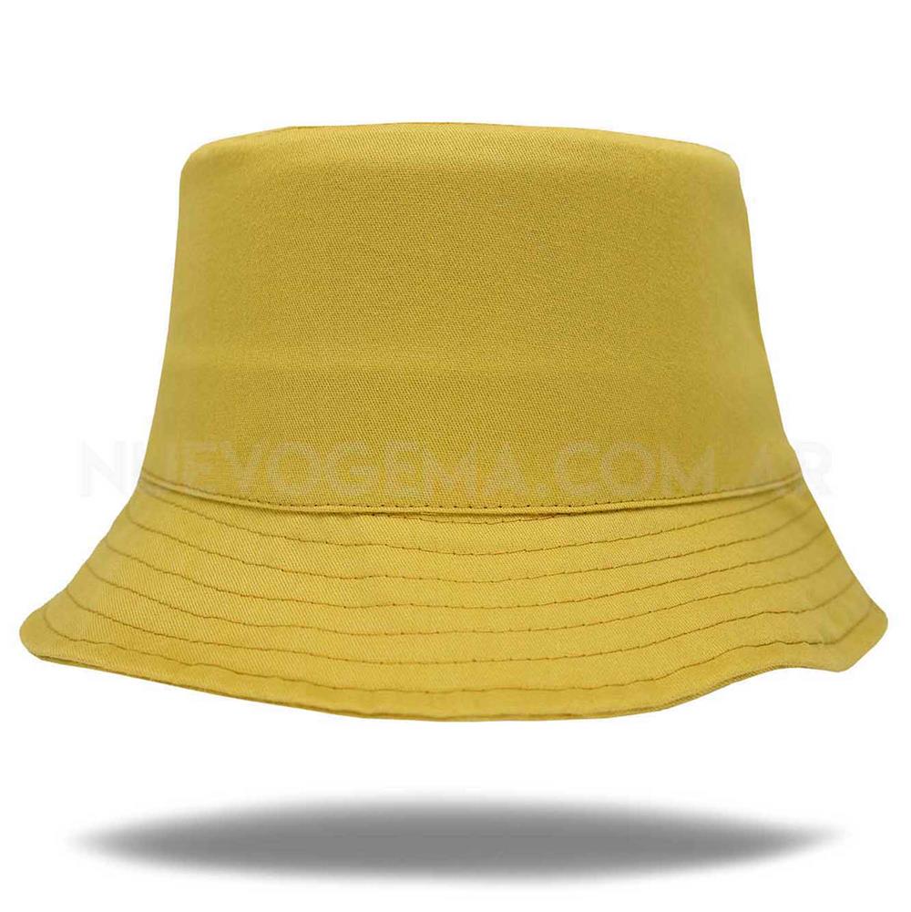 Nuevo Gema Sombrero Piluso De Adulto En Gabardina Amarillo