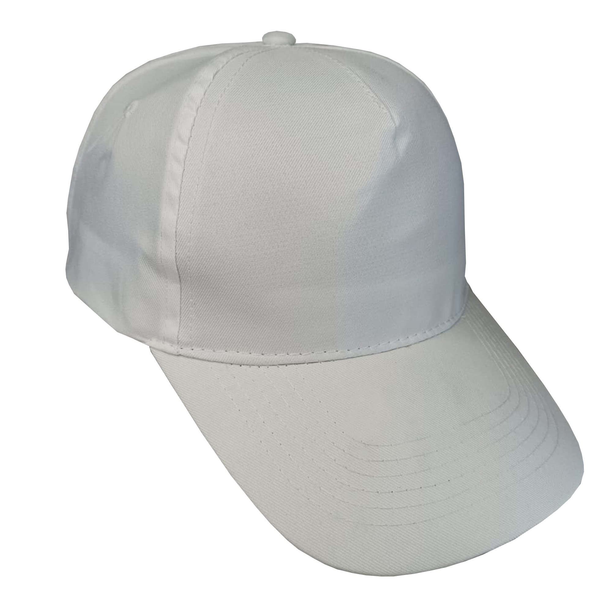 Gorra 5 gajos visera curva blance