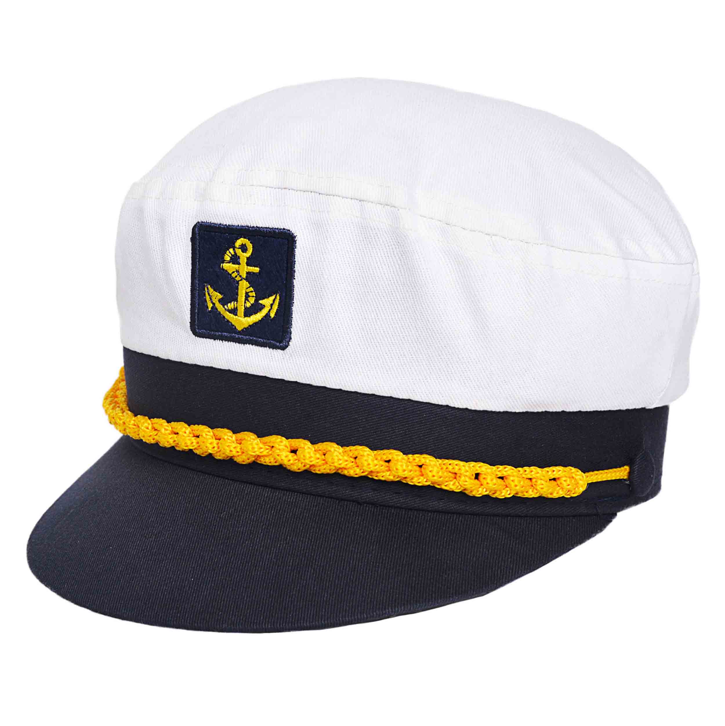 Gorra de capitán en tela de algodón.