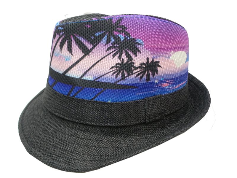 Sombrero gardelito sublimado playa tropical