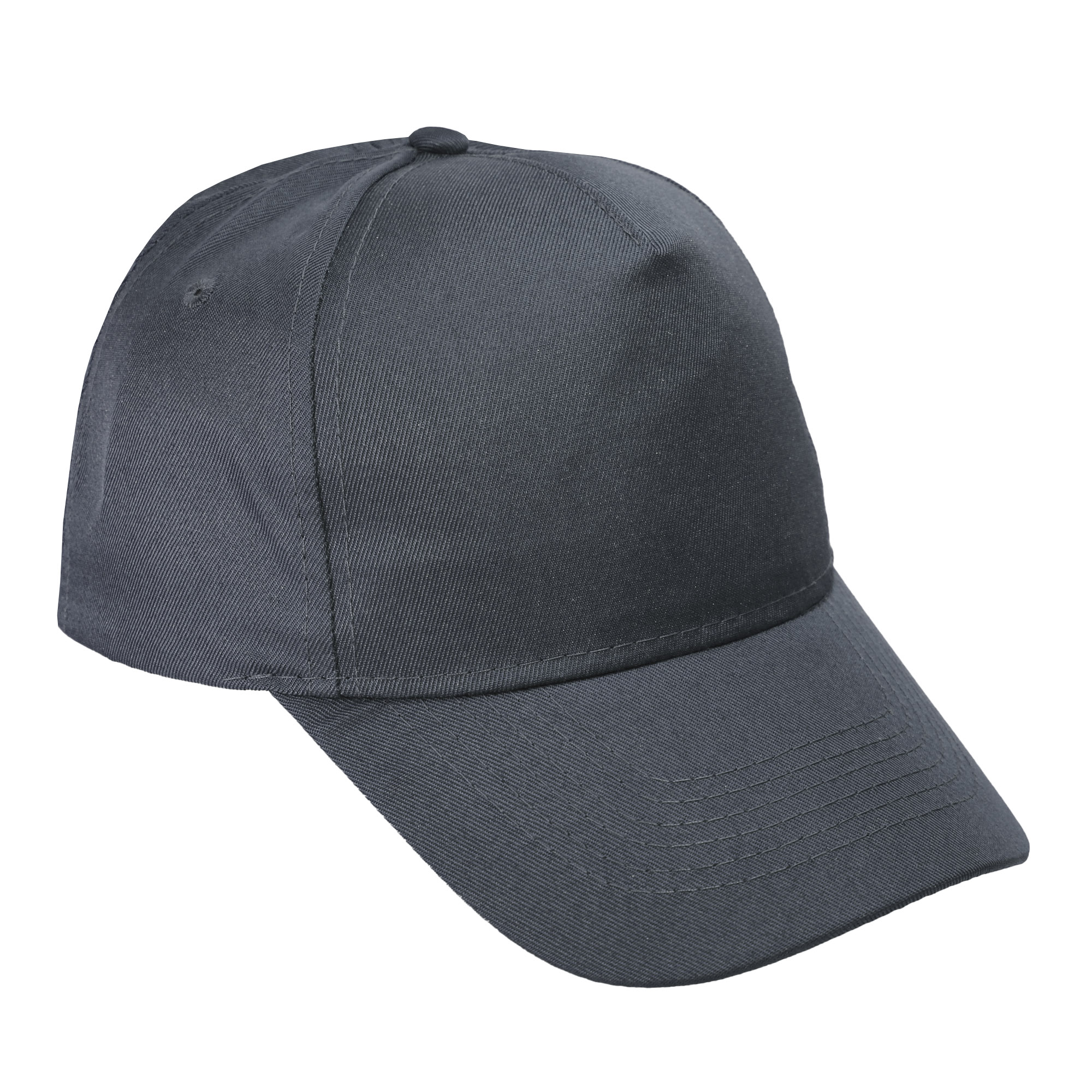 Gorra 5 gajos adulto color gris oscuro 