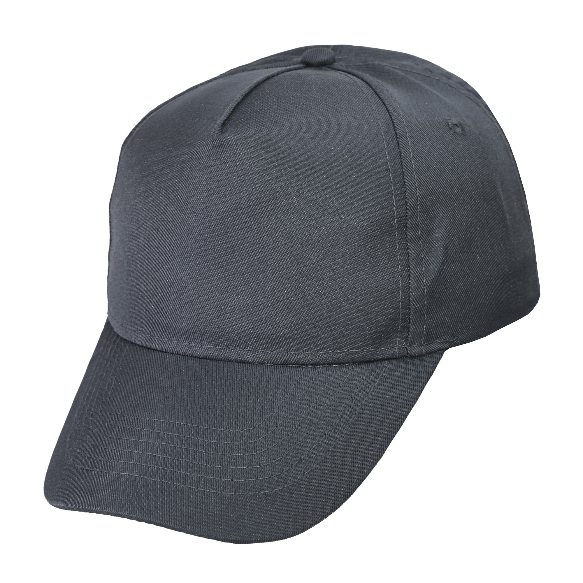 Gorra 5 gajos adulto color gris oscuro 