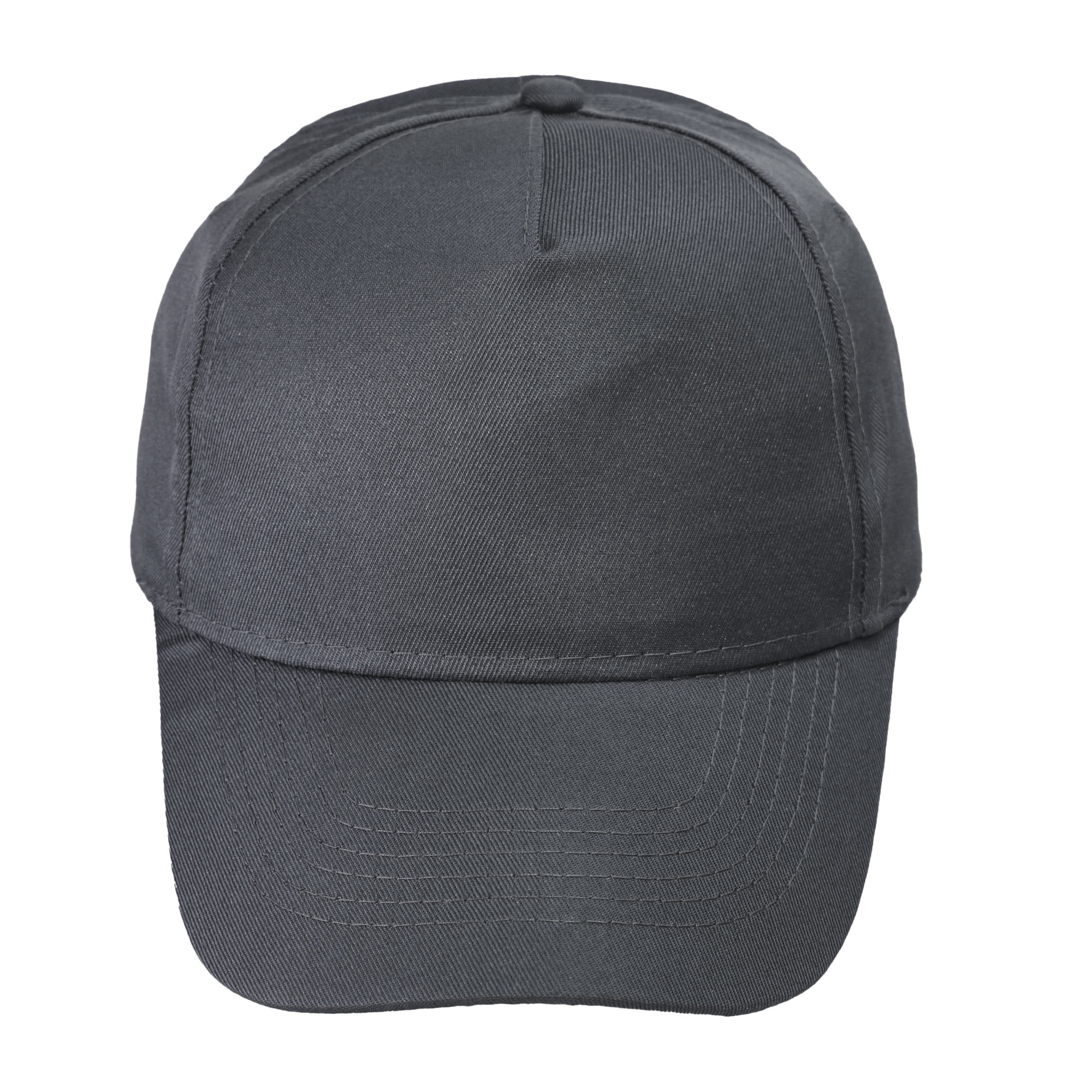 Gorra 5 gajos adulto color gris oscuro 