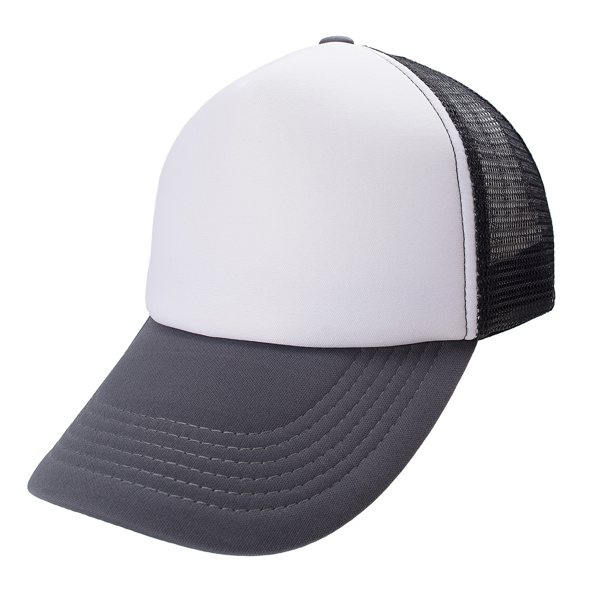 Nuevo Gema - GORRA TRUCKER FRENTE BLANCO RED NEGRA Y VISERA GRIS