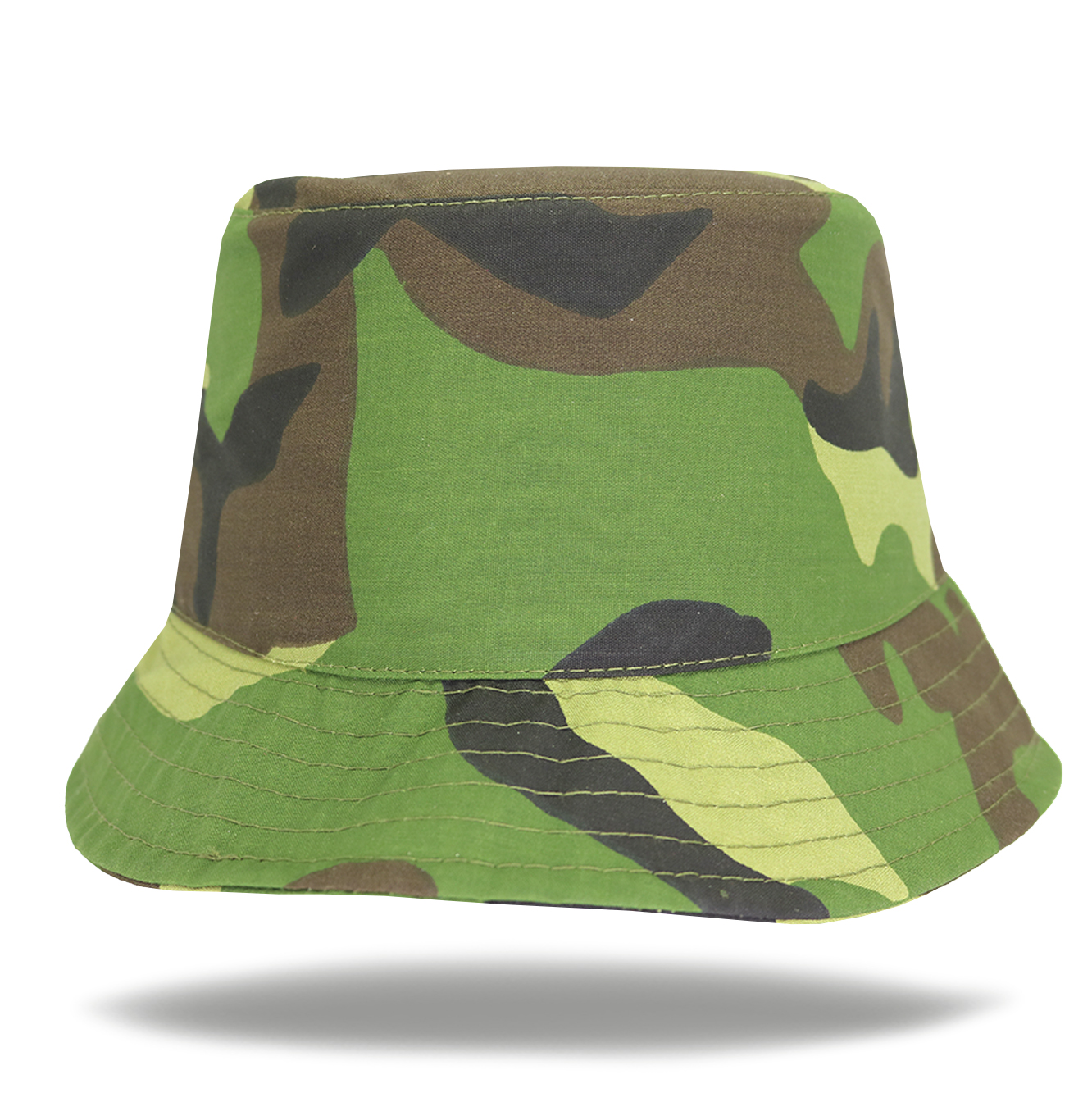 Sombrero piluso de adulto verde camuflado