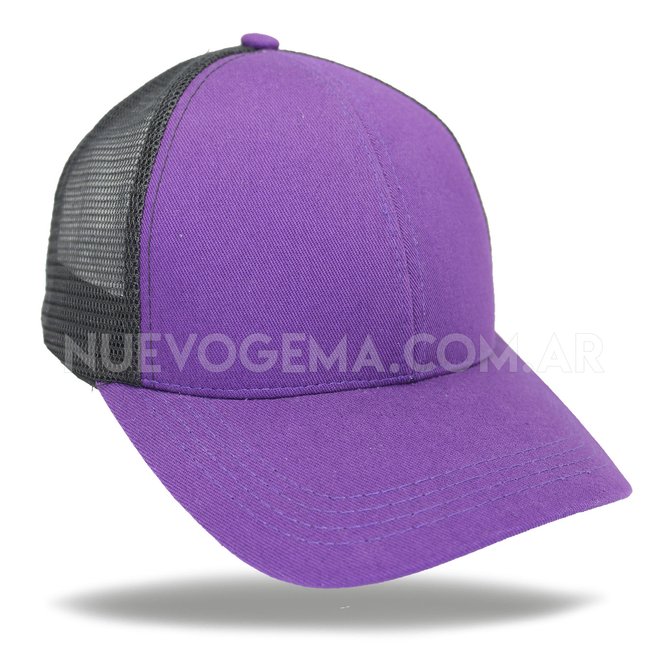 Gorra trucker premium 6 gajos visera curva 