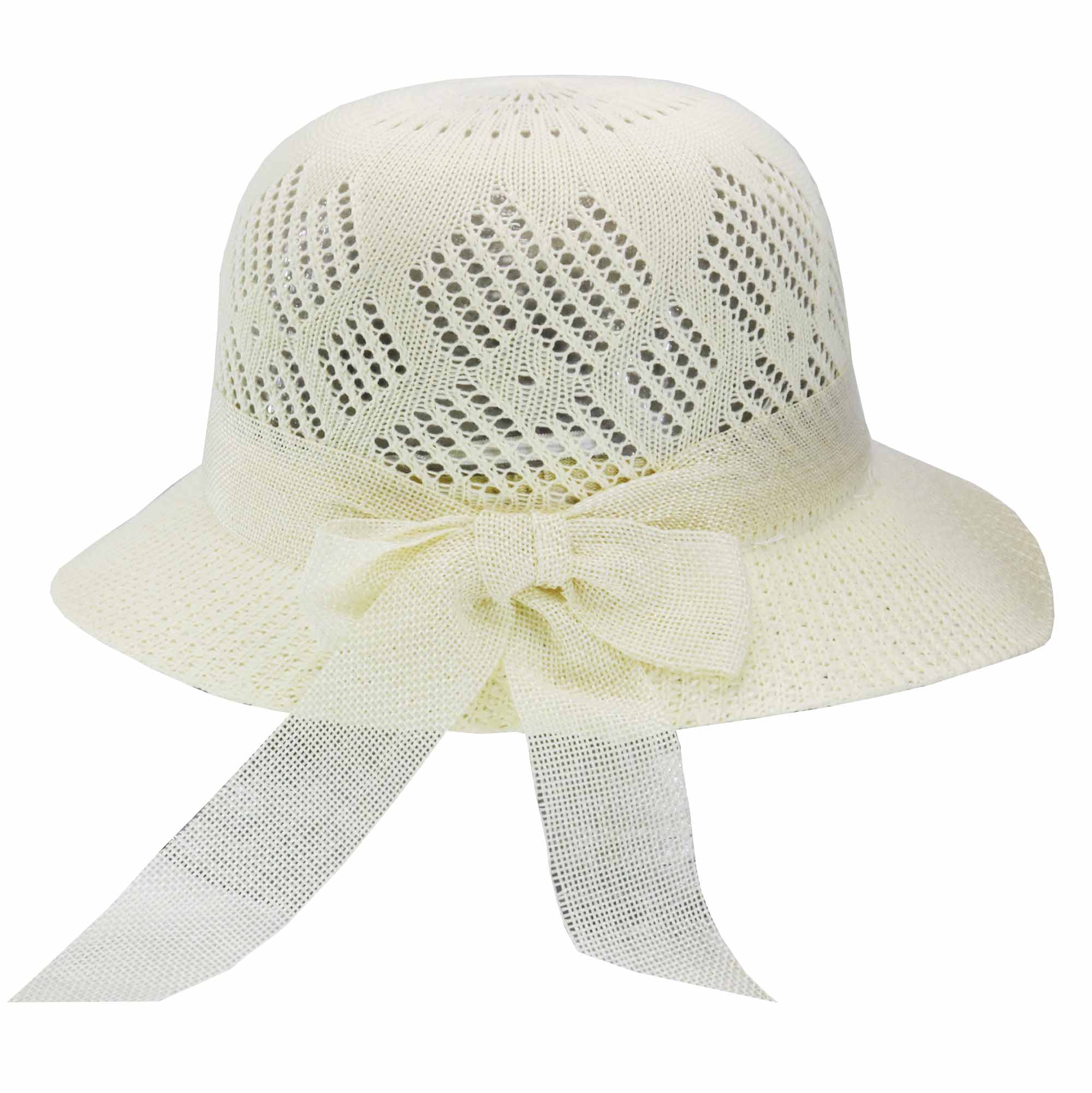 Sombrero capelina ala ancha con cinta 