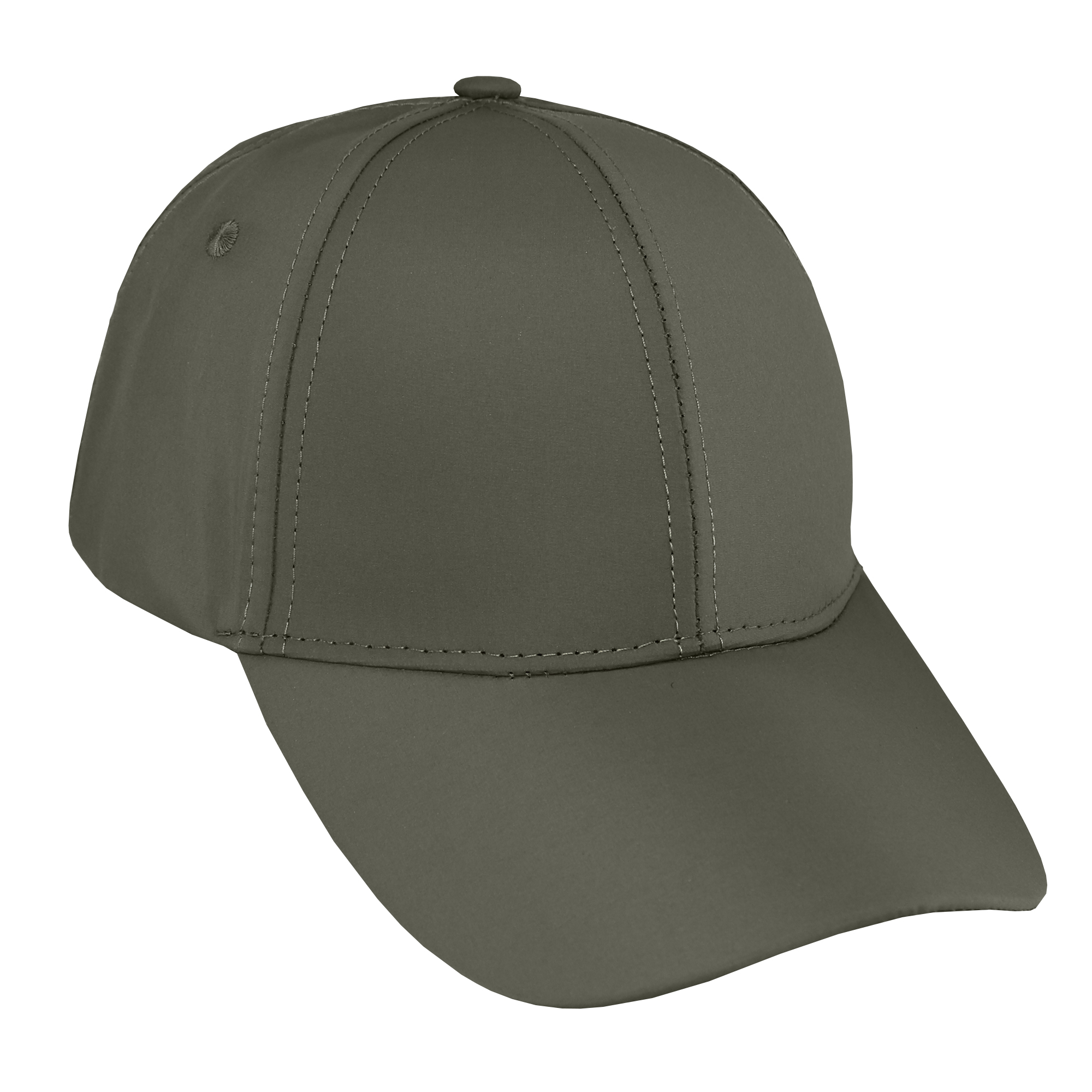 Gorra deportiva para adulto 6 gajos verde musgo