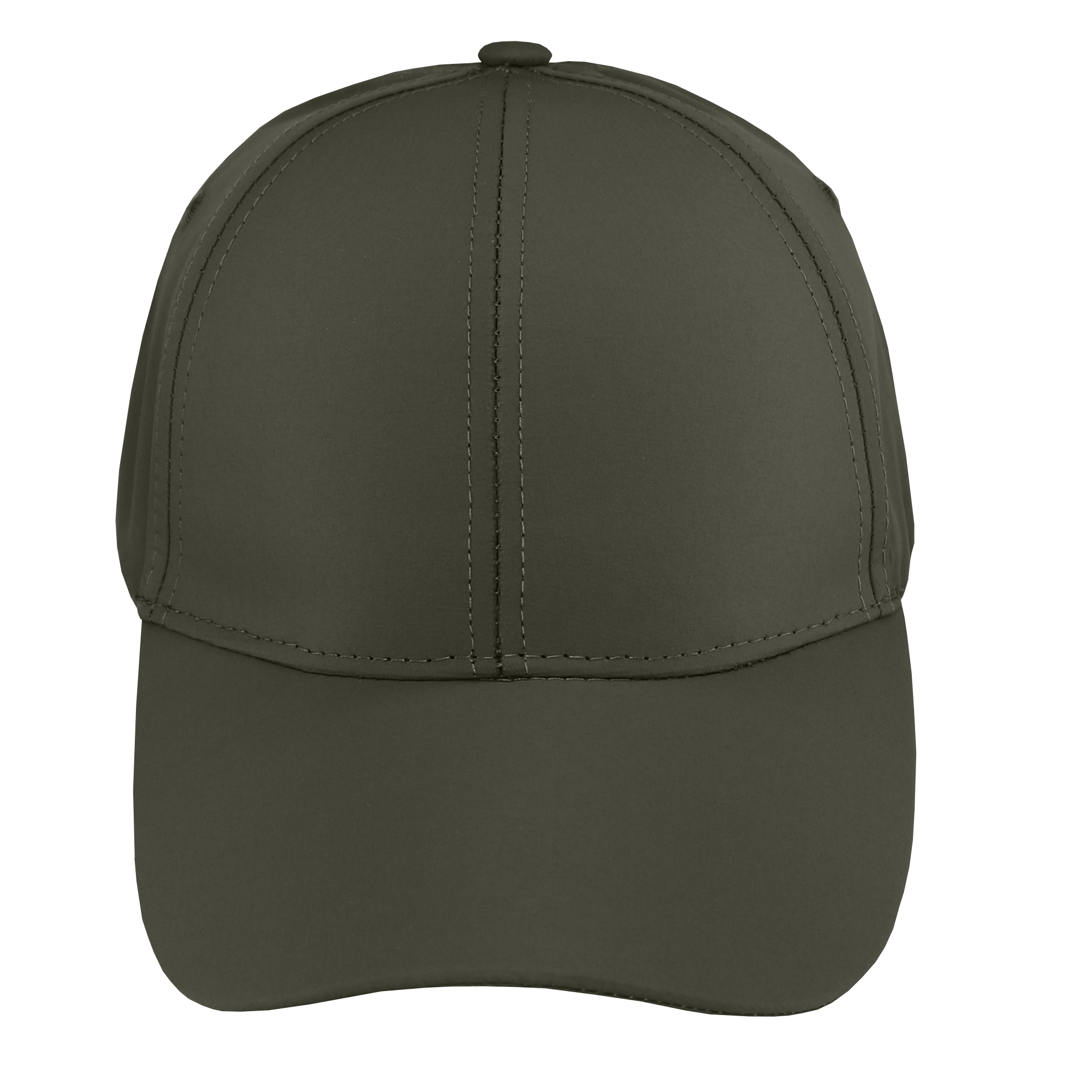 Gorra deportiva para adulto 6 gajos verde musgo