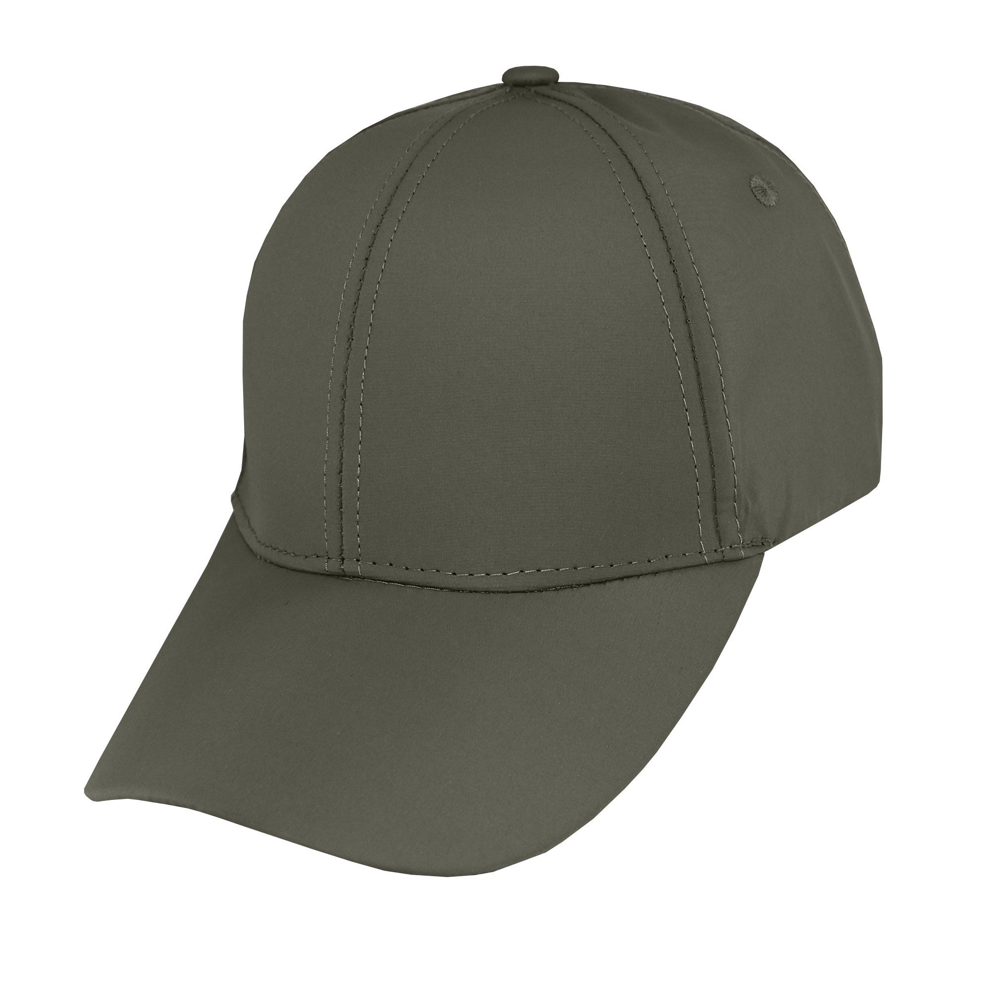 Gorra deportiva para adulto 6 gajos verde musgo