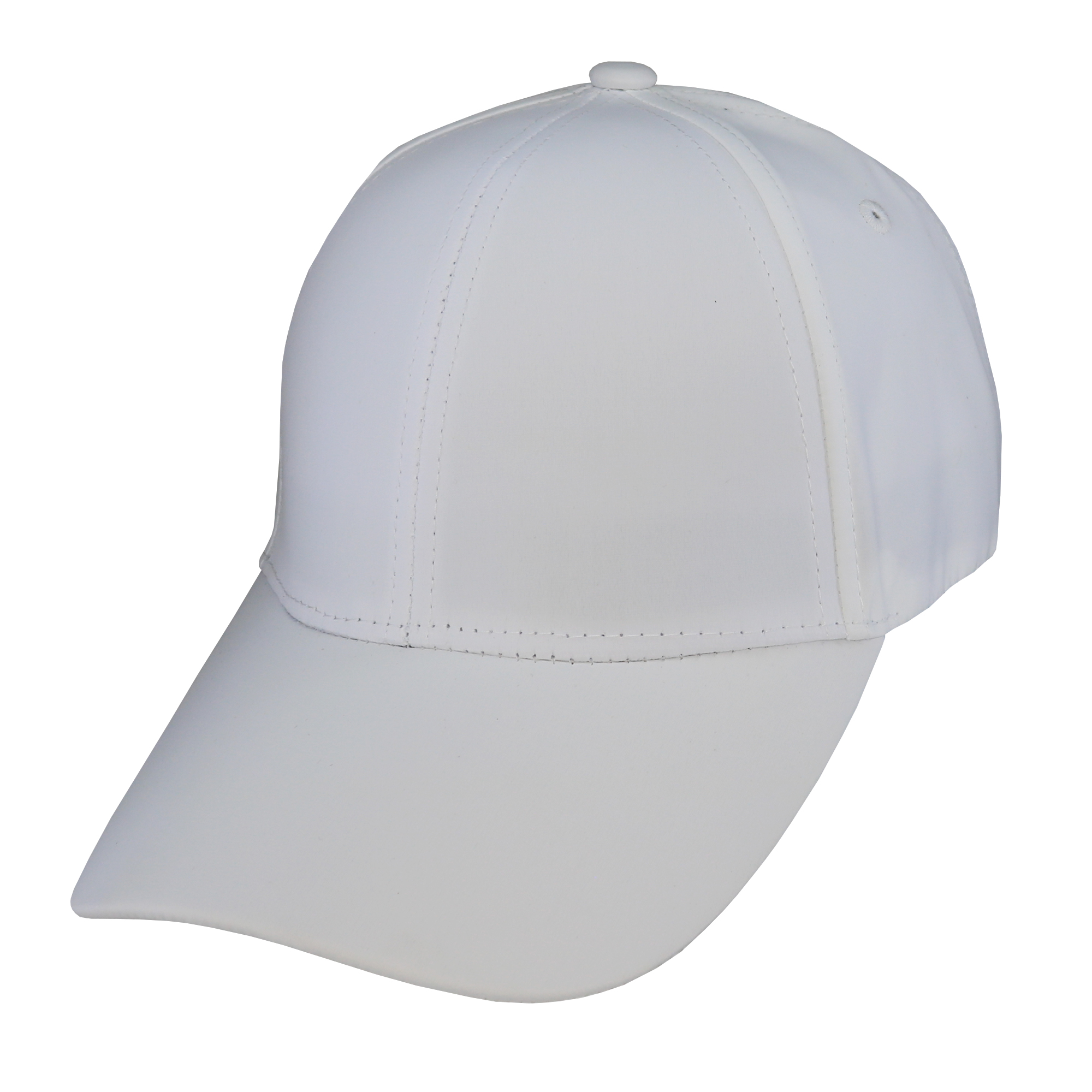Gorra deportiva para adulto 6 gajos blanca