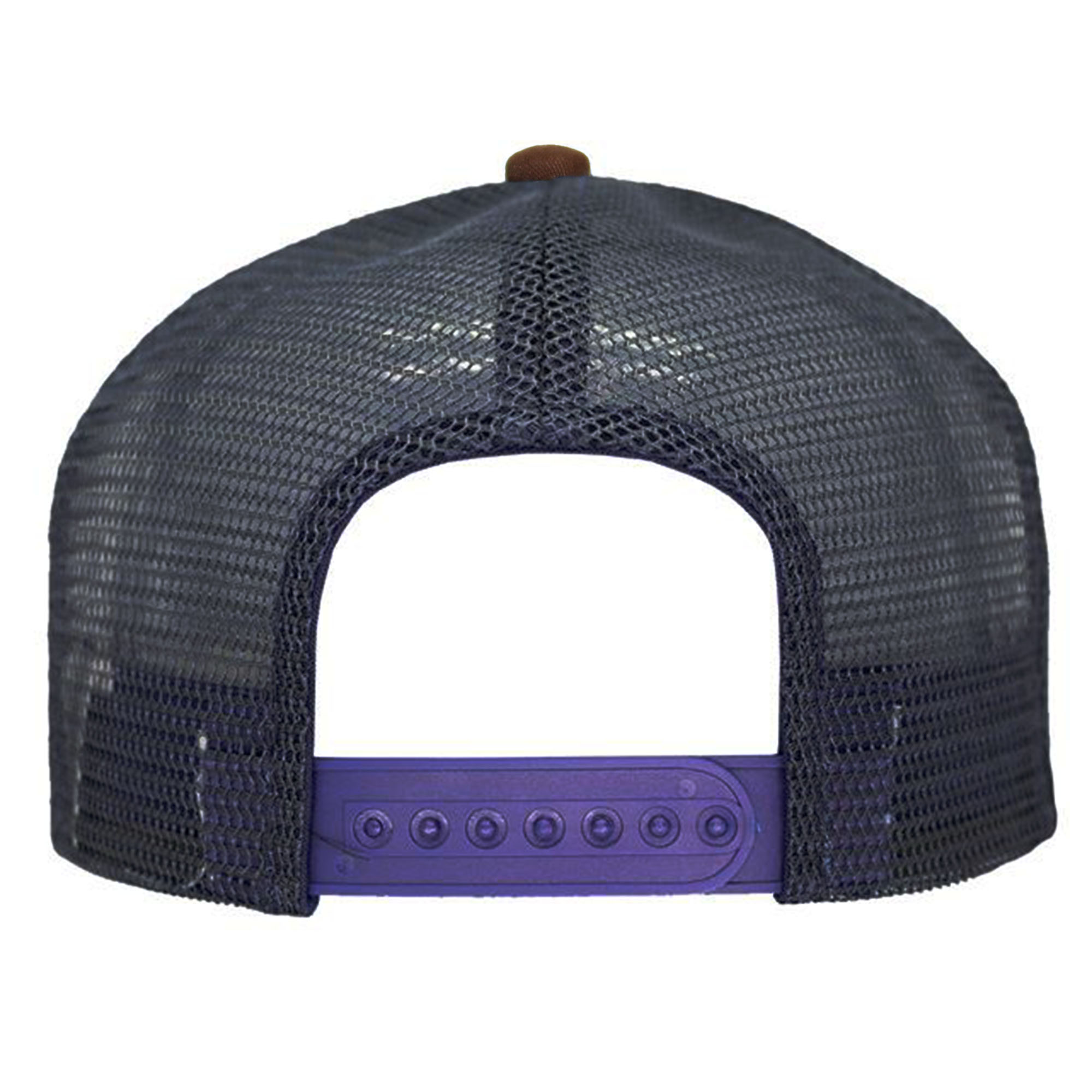 Trucker canva combinado en crudo marino y marron