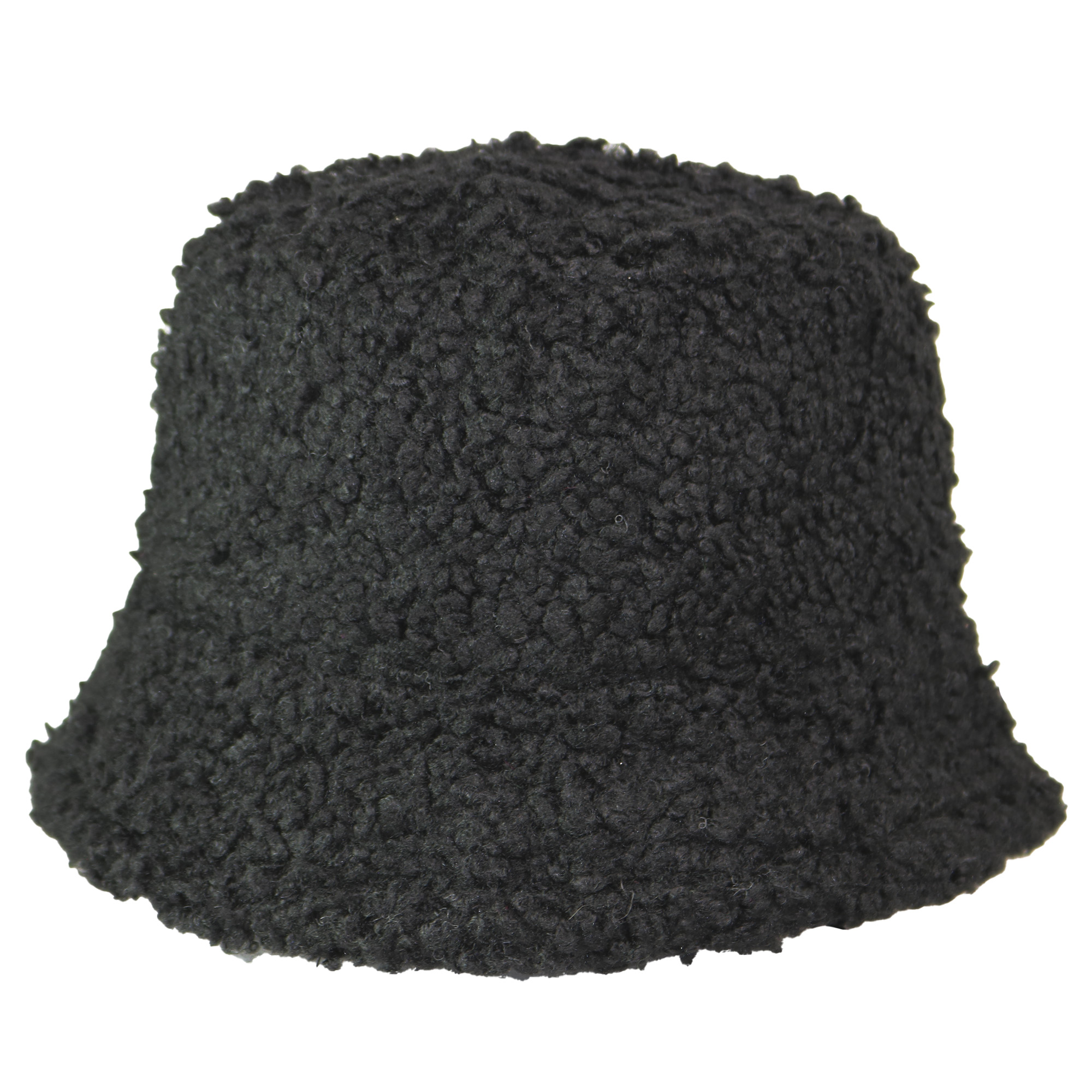 Sombrero piluso en corderito negro de adulto.