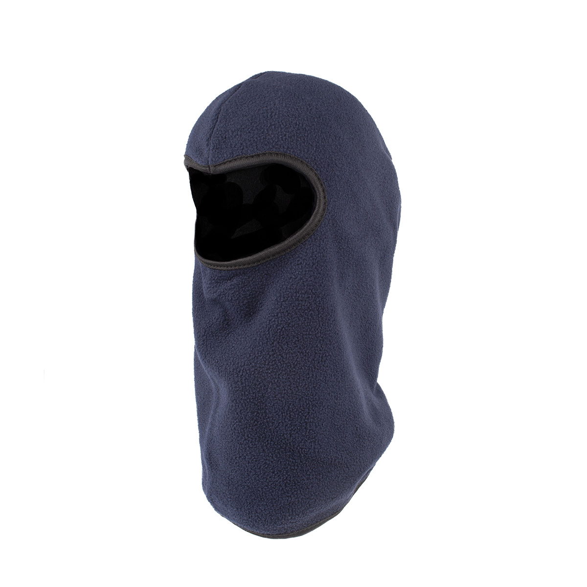 Pasamontaña de polar azul con vivo negro