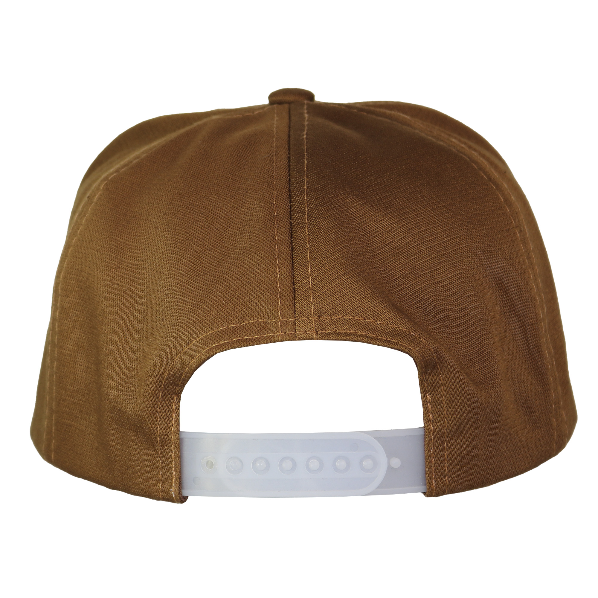 Gorra visera plana 7 paneles marron