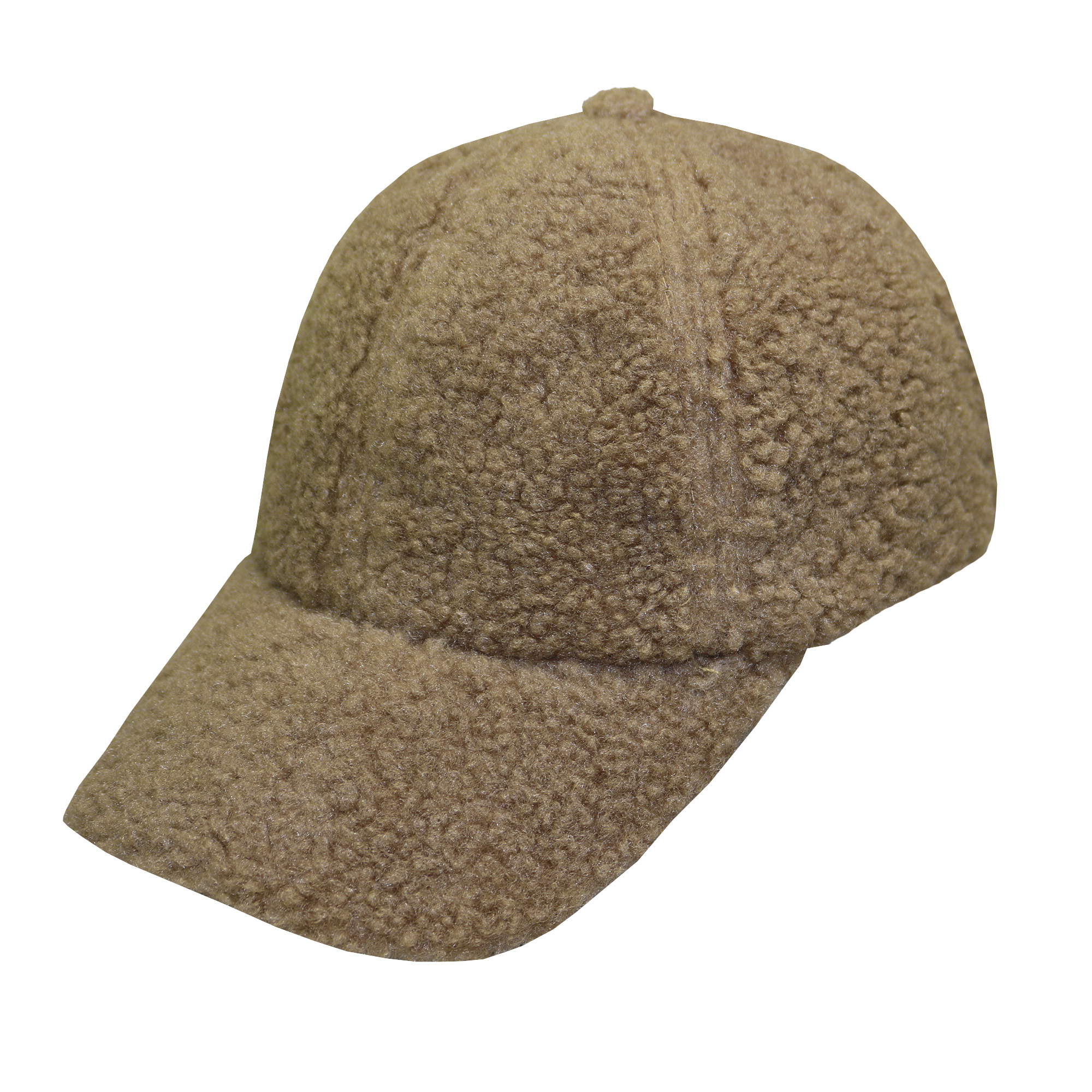 Gorra 6 gajos de corderito beige
