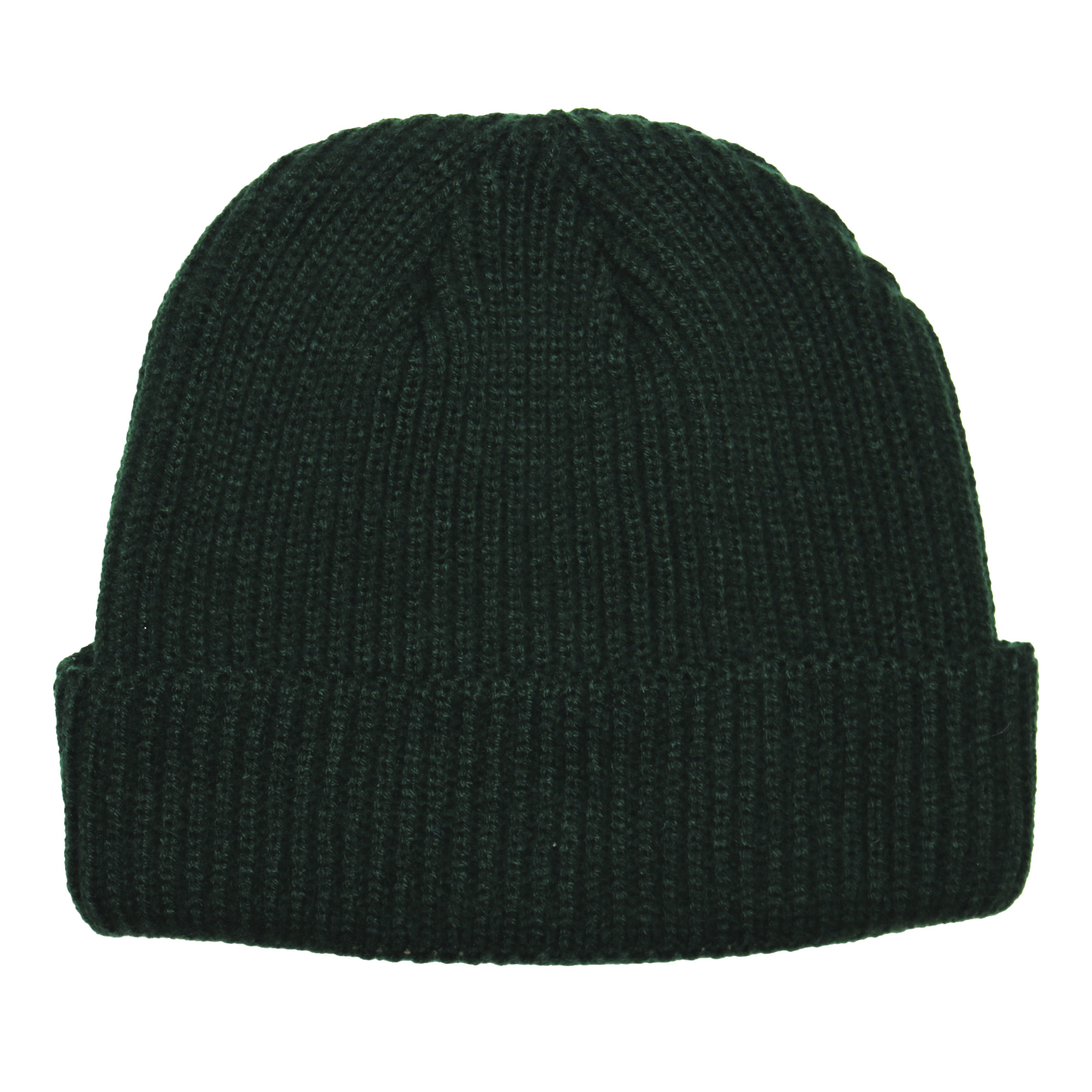 Gorro canelón simple con puño ancho 