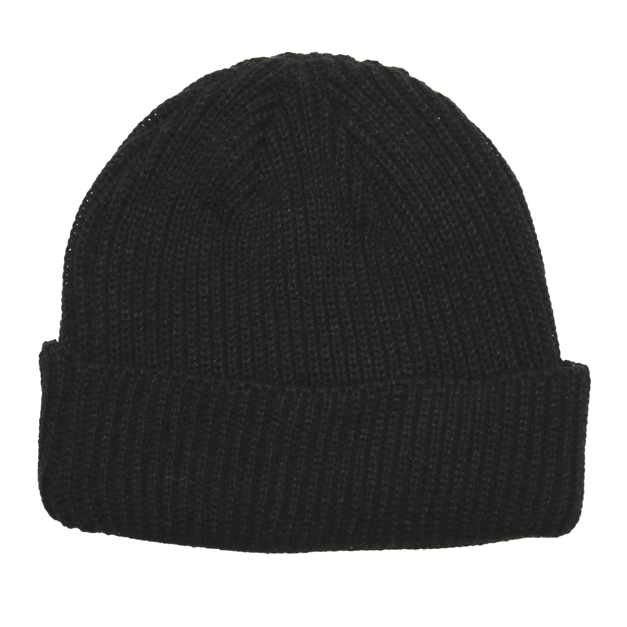 Gorro canelón simple con puño ancho 