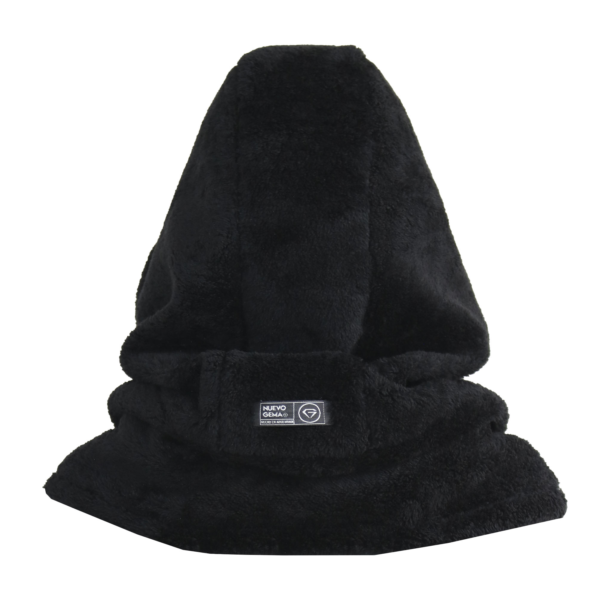 Capucha Peluche Negro