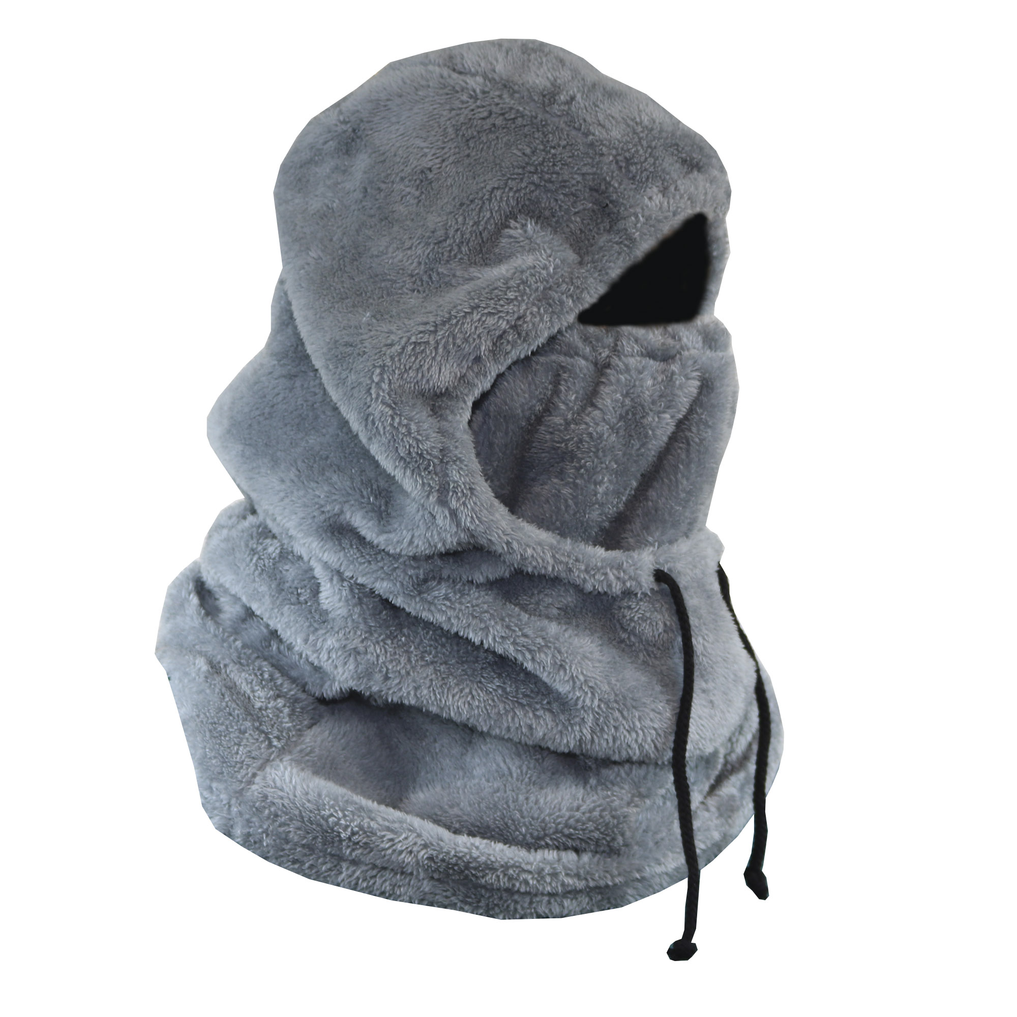 Capucha Peluche Gris