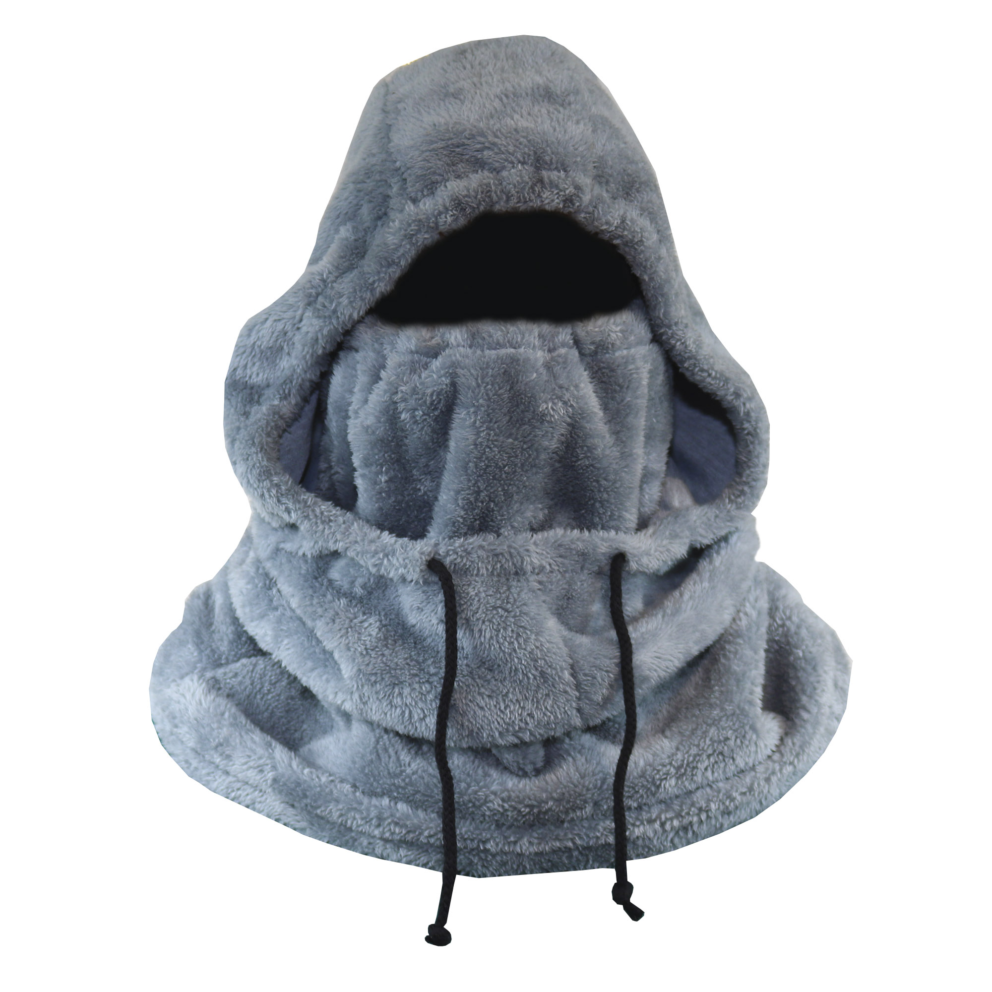 Capucha Peluche Gris