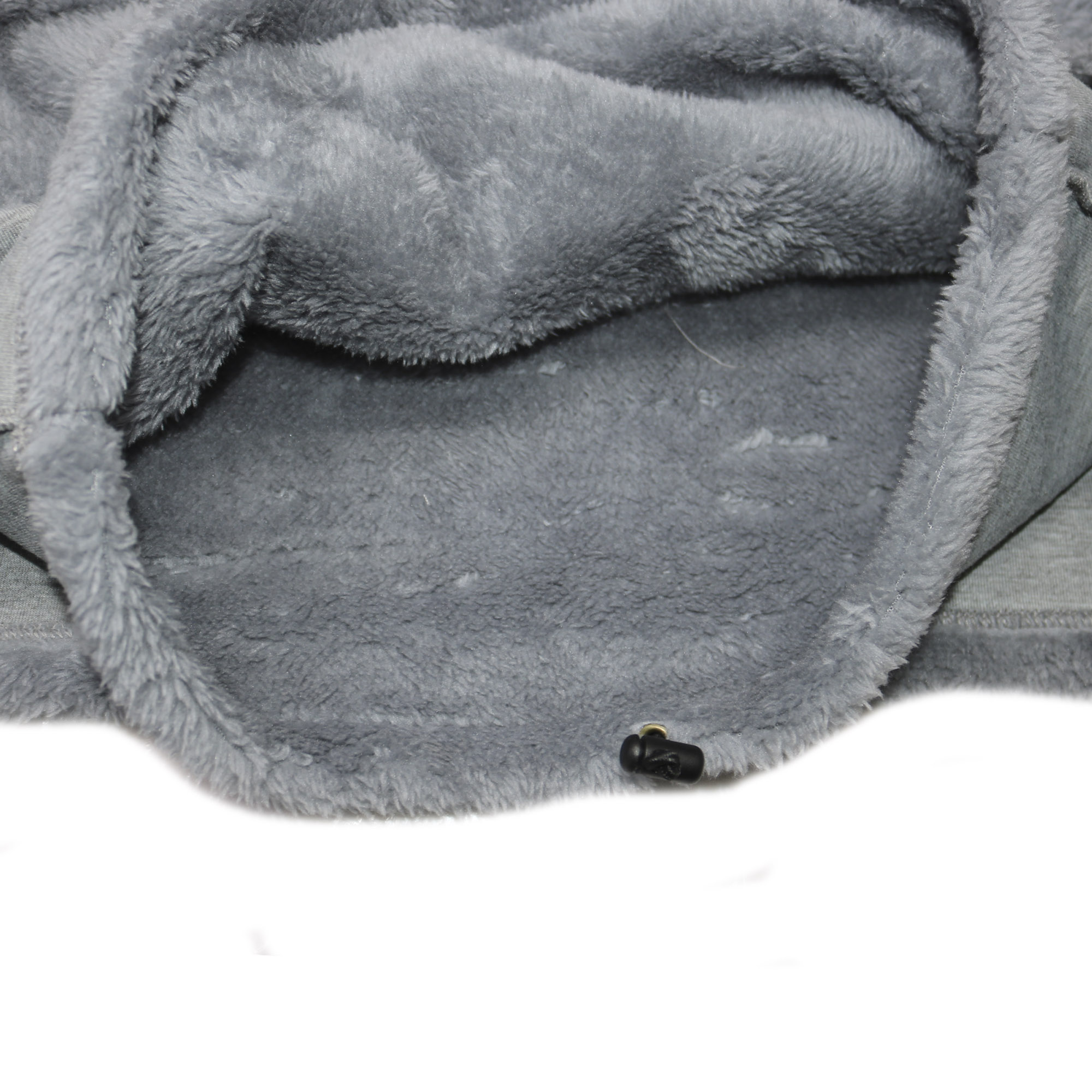 Capucha Peluche Gris