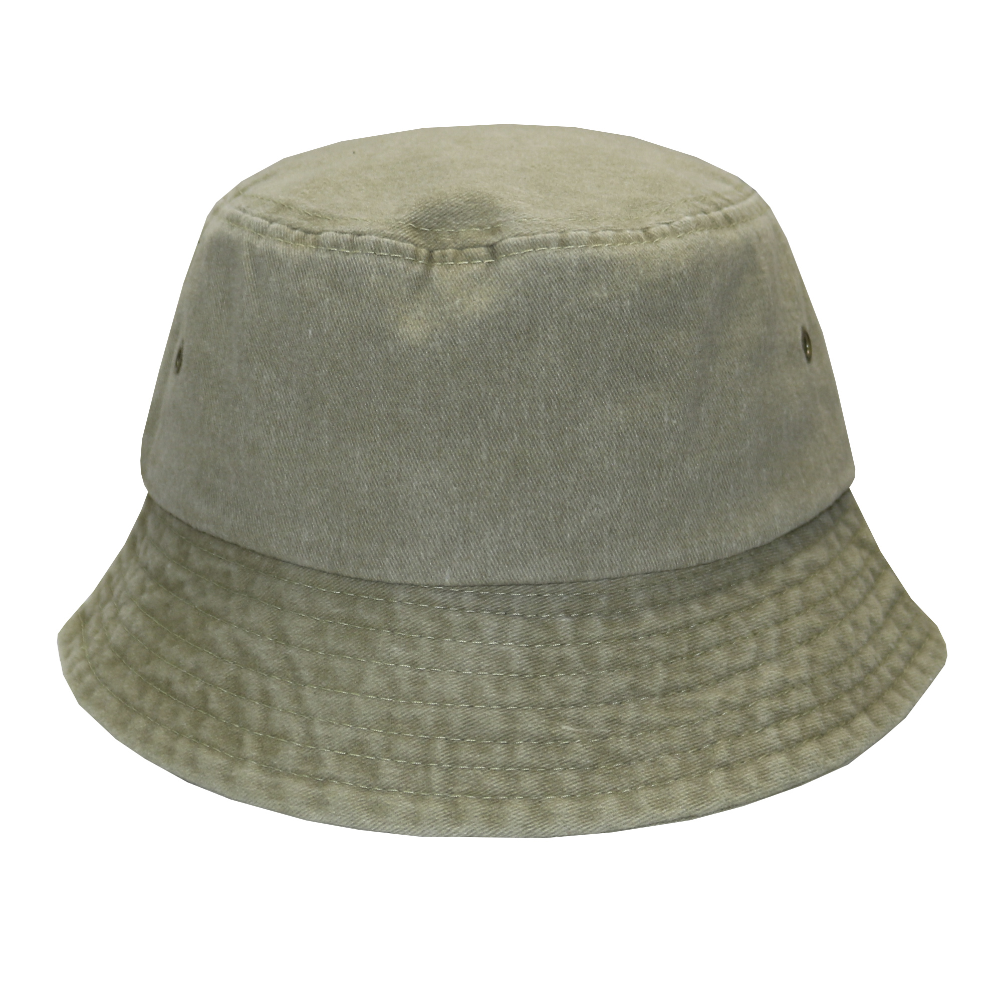 Bucket hat pigmentado prelavado caqui