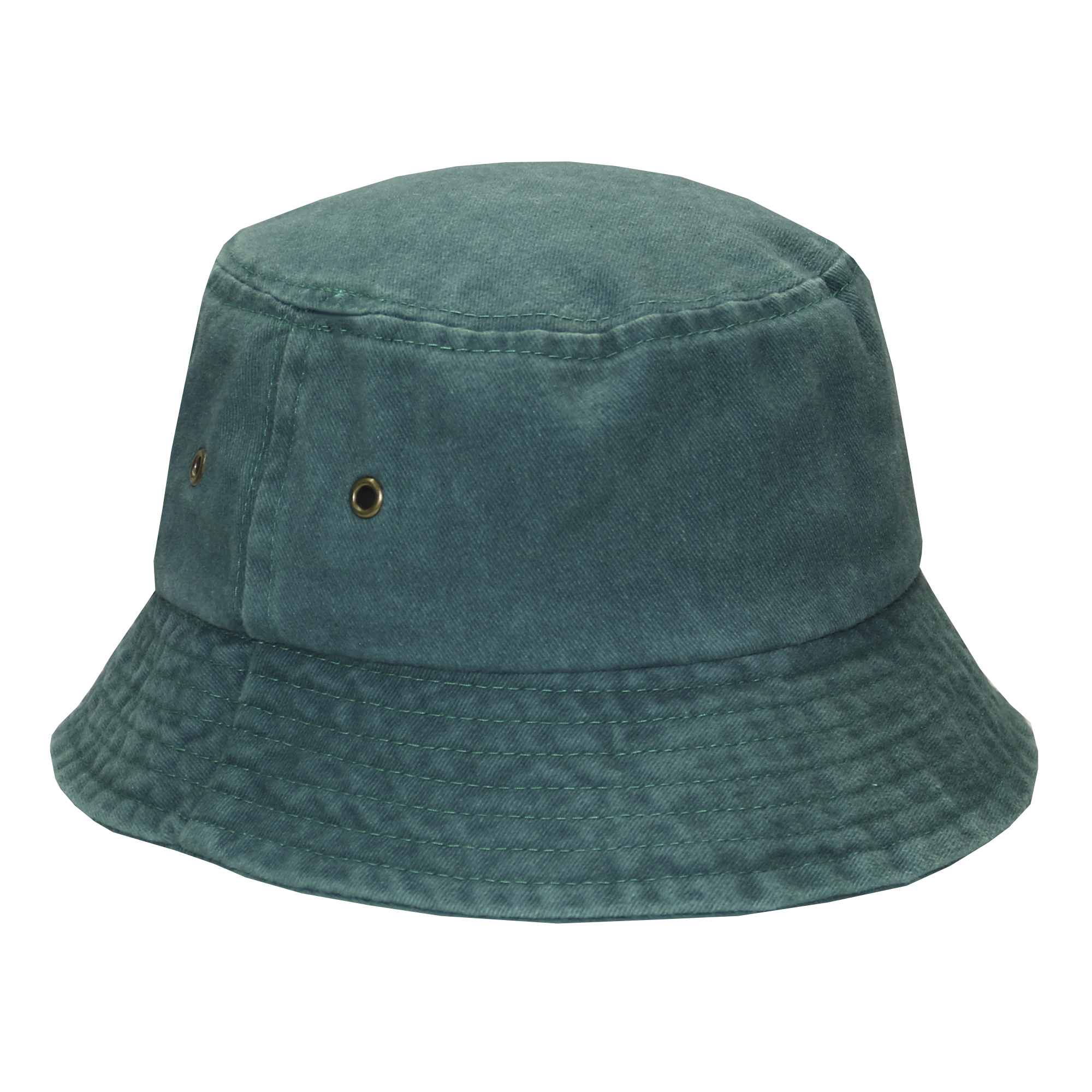 Bucket hat pigmentado prelavado verde 