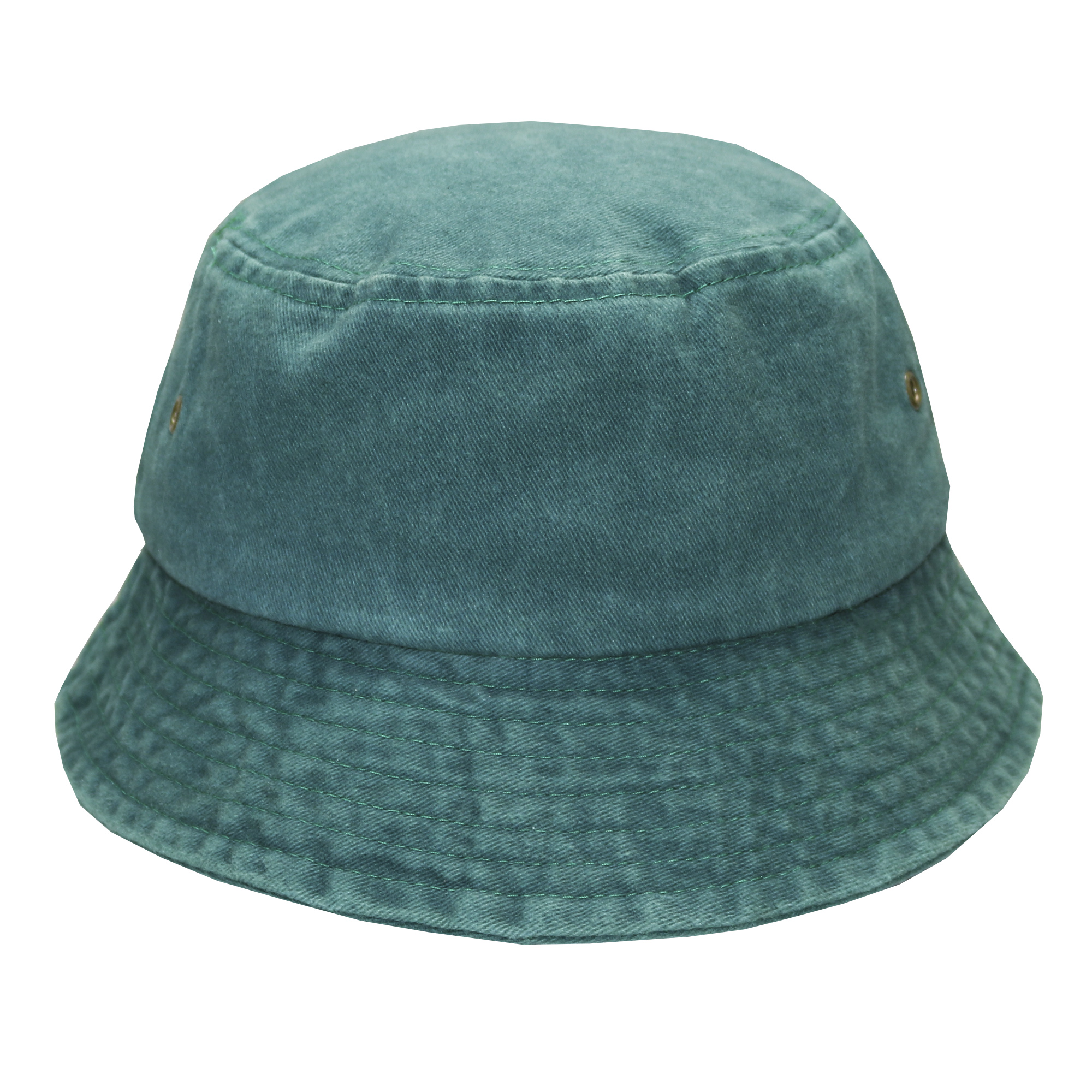 Bucket hat pigmentado prelavado verde 