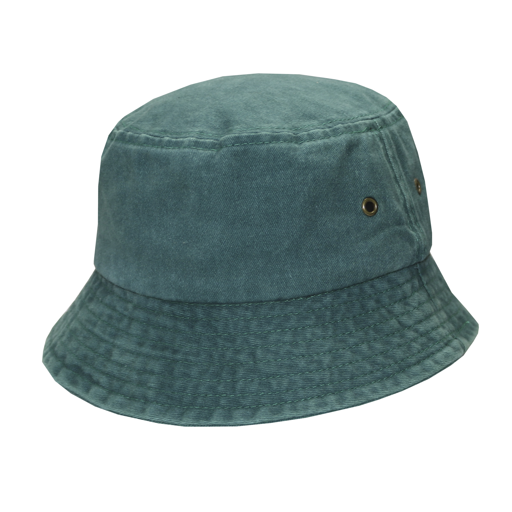 Bucket hat pigmentado prelavado verde 