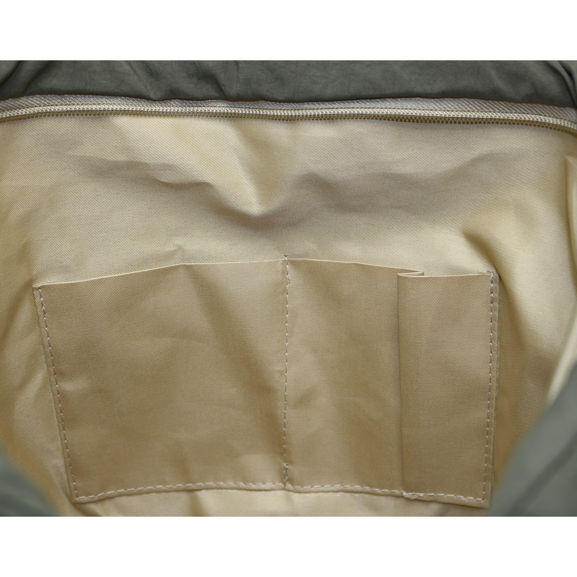 Tote bag puffer con boton verde