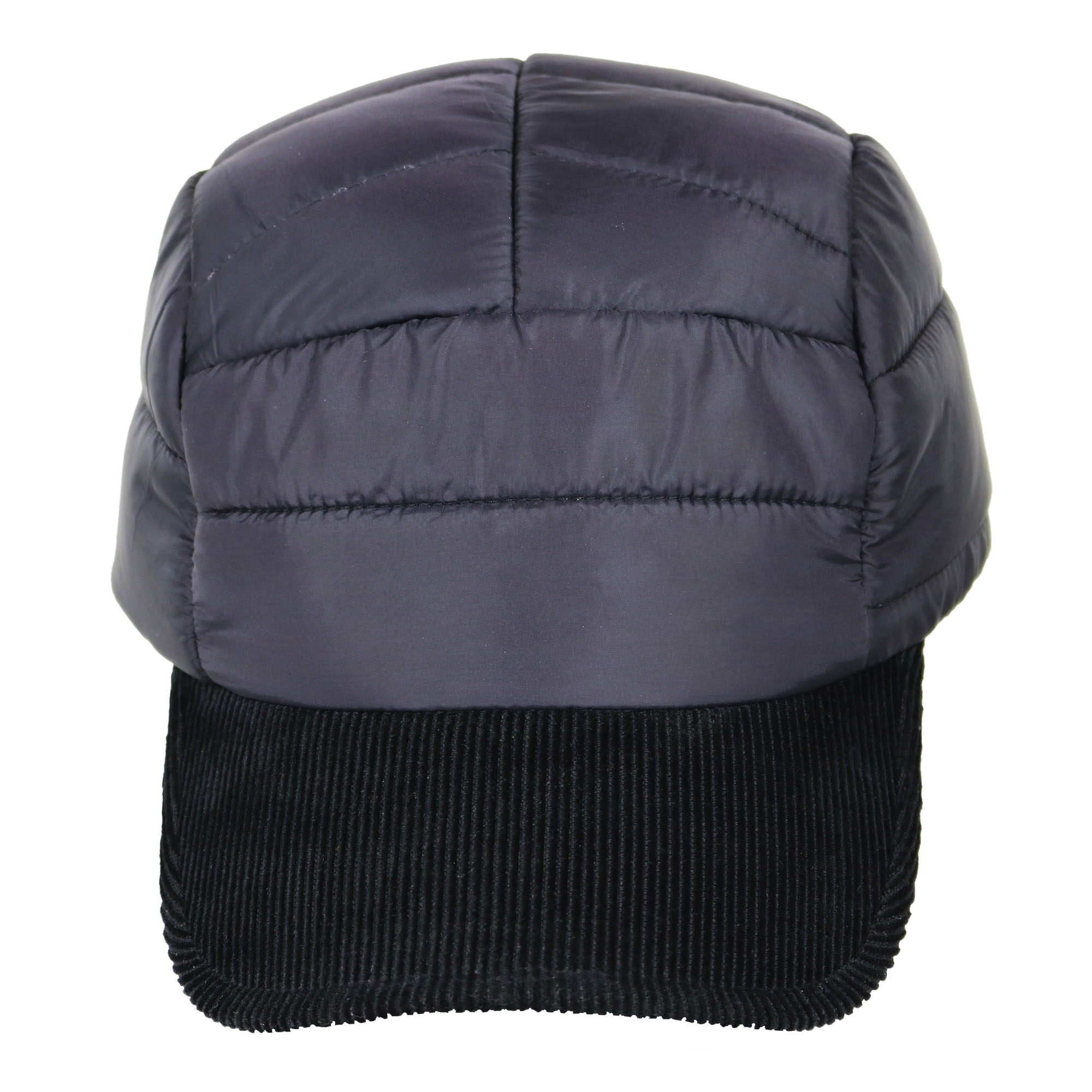 Gorra 5 paneles puffer negro 