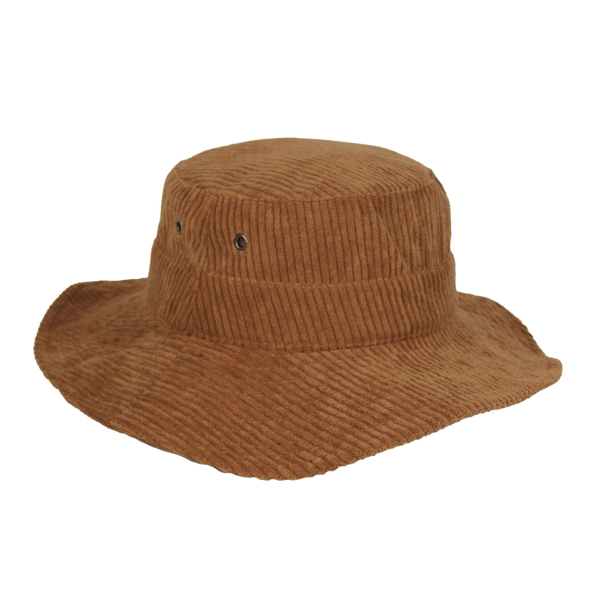 Chambergo de corderoy ala ancha marron