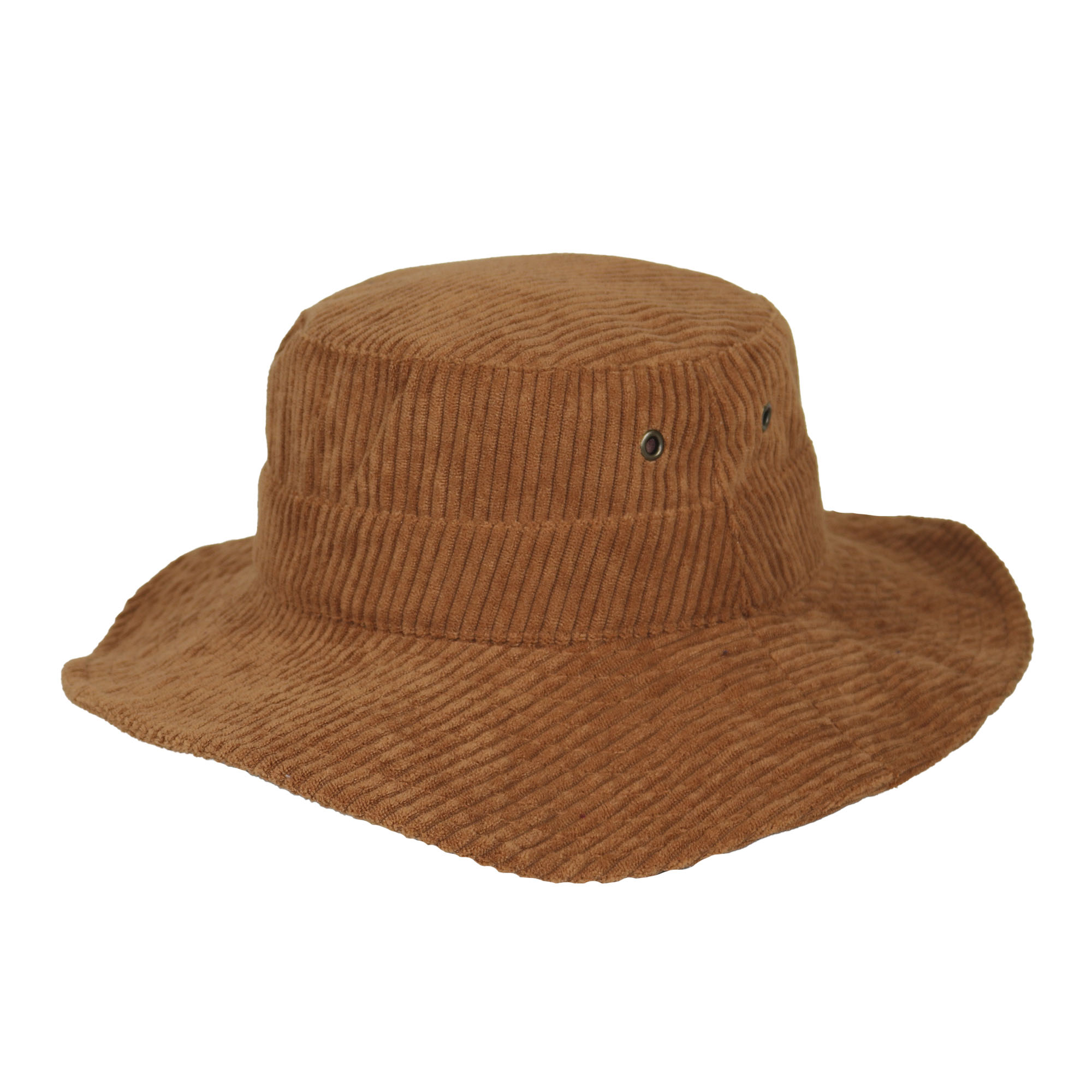 Chambergo de corderoy ala ancha marron