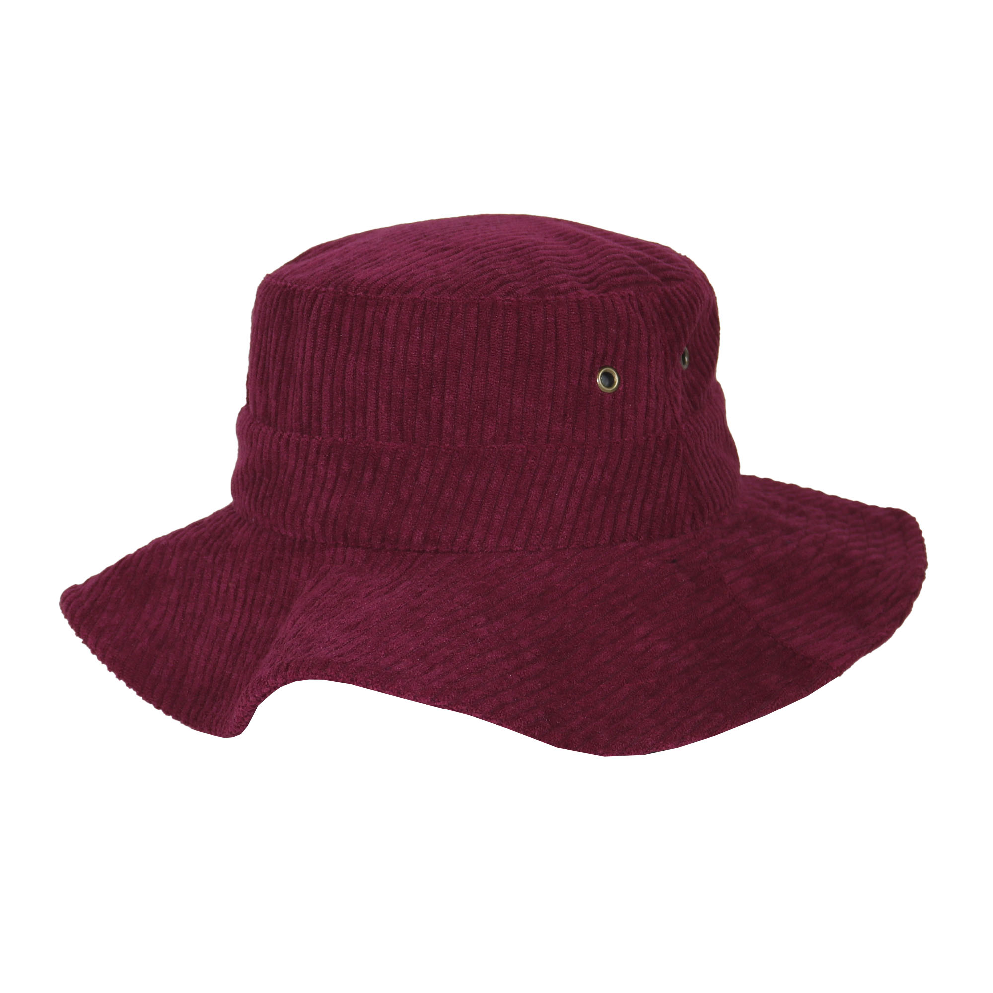 Chambergo de corderoy ala ancha bordo 