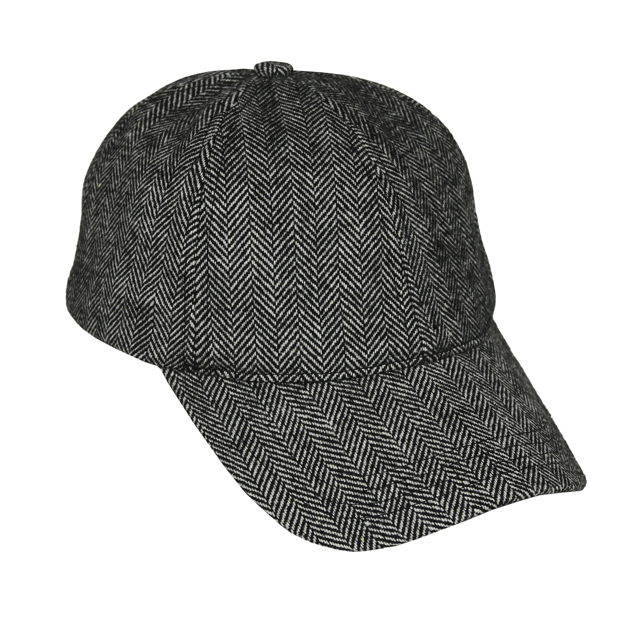 Gorra 6 gajos espigada negra