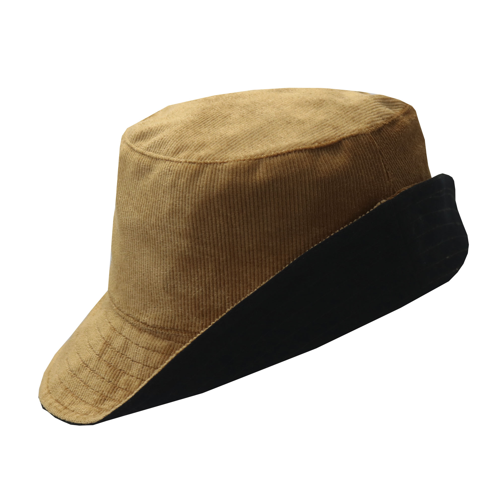 Piluso reversible camel y negro