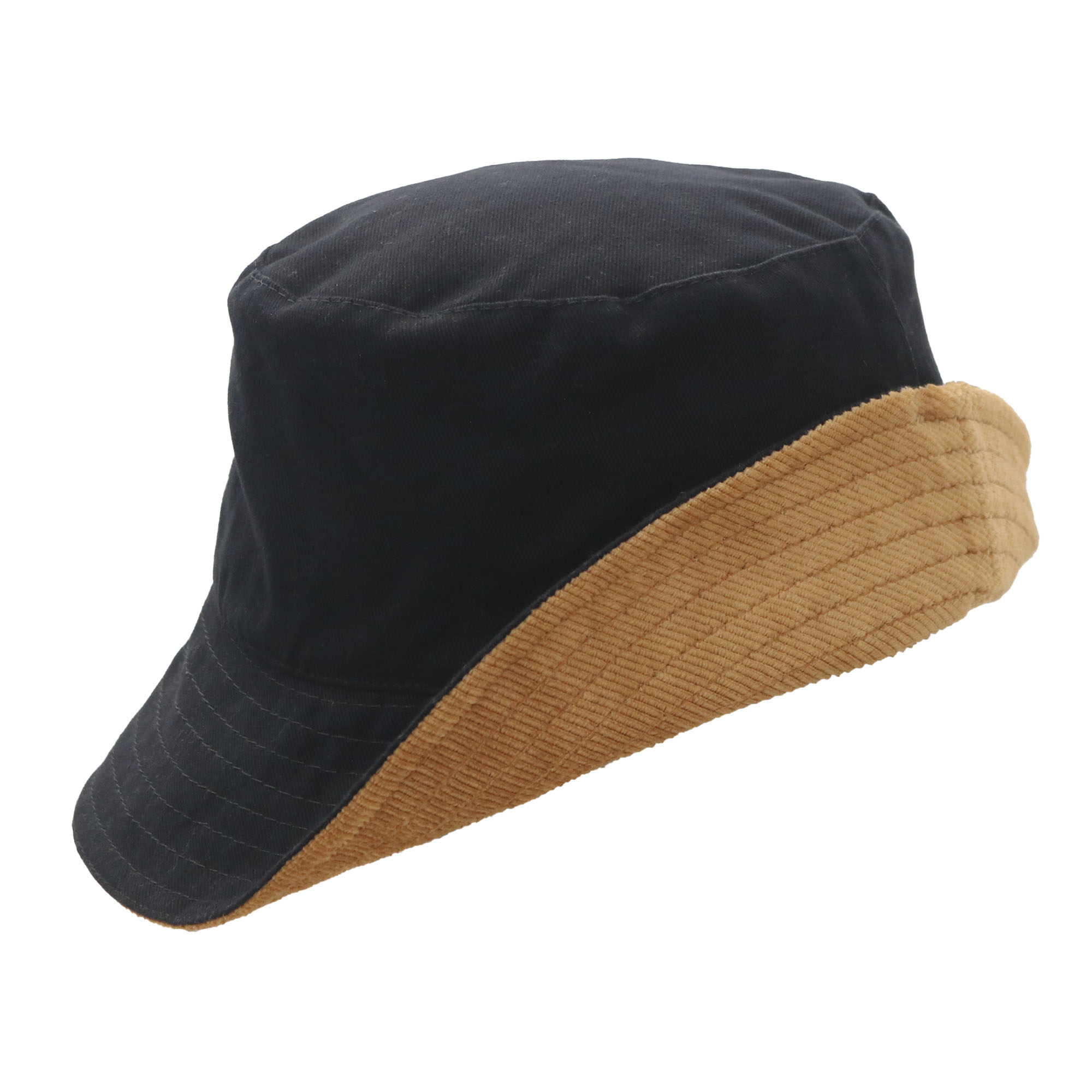 Piluso reversible camel y negro