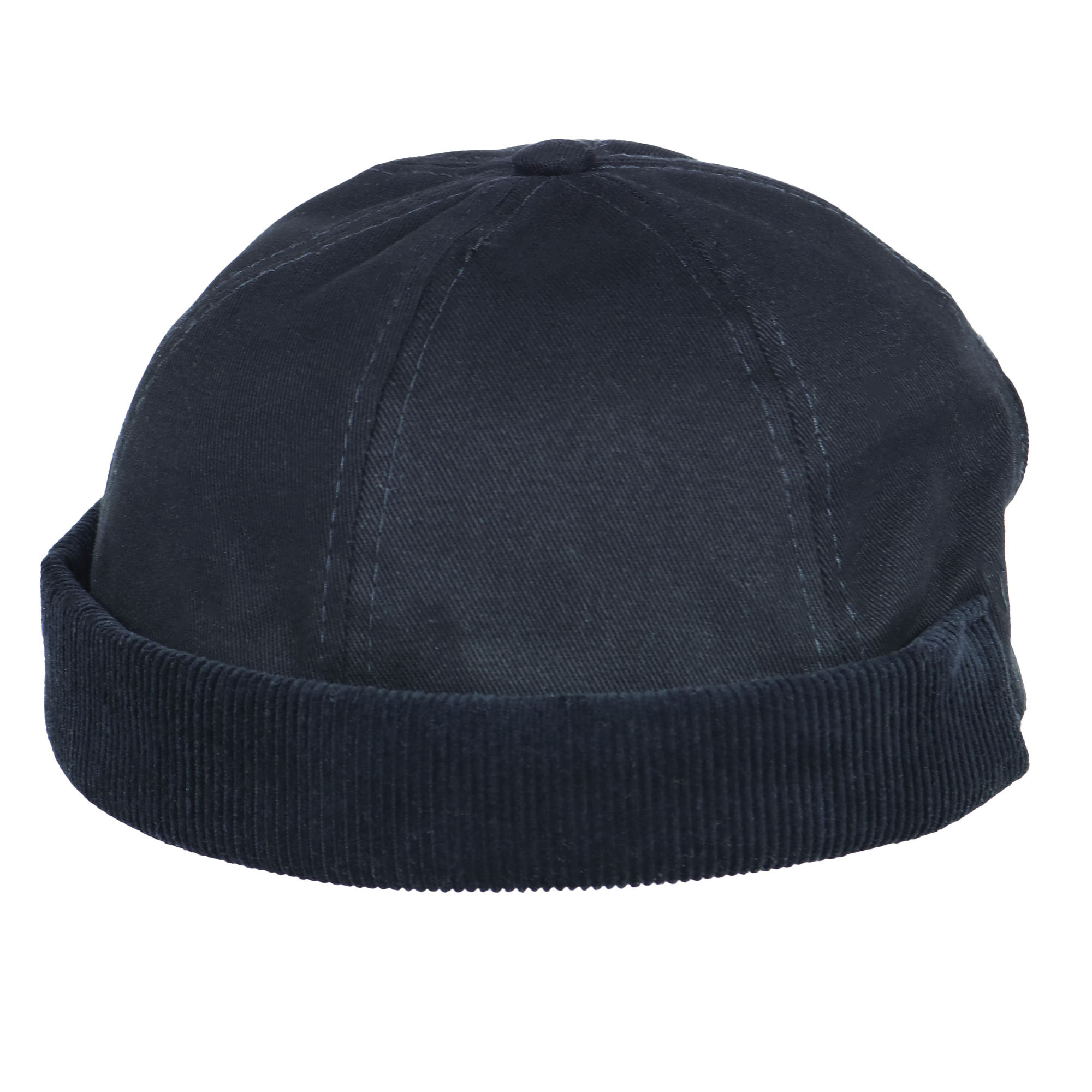 Casquete de gabardina y corderoy 