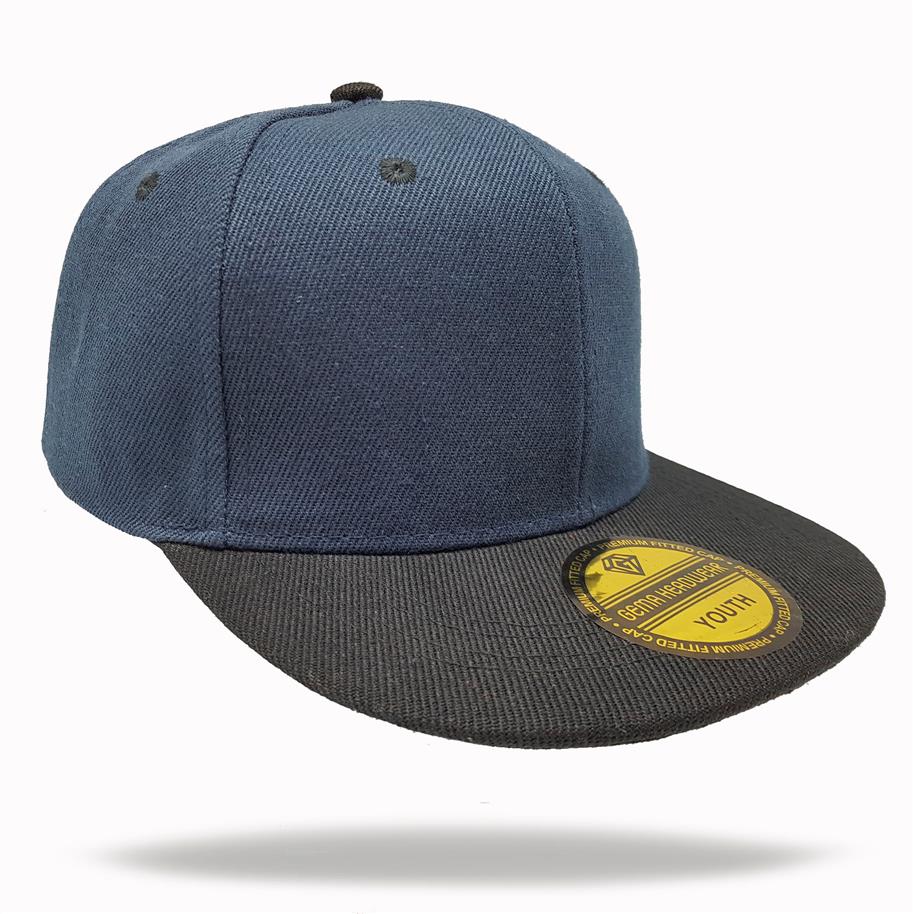 GORRA ACRILICA CON VISERA PLANA COMBINADA