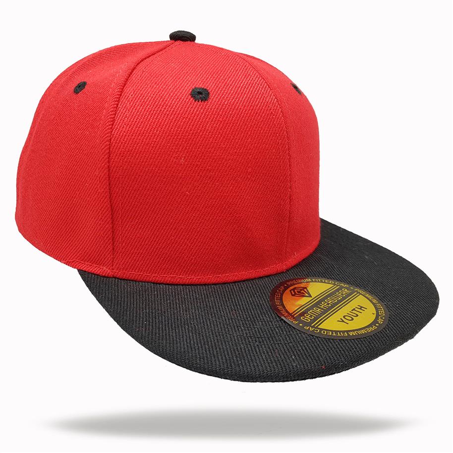 GORRA ACRILICA CON VISERA PLANA COMBINADA