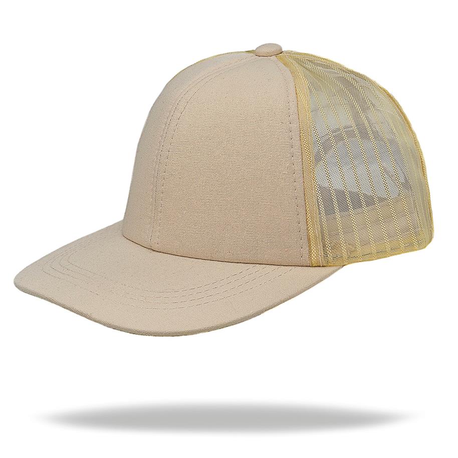 Gorra visera curva con red