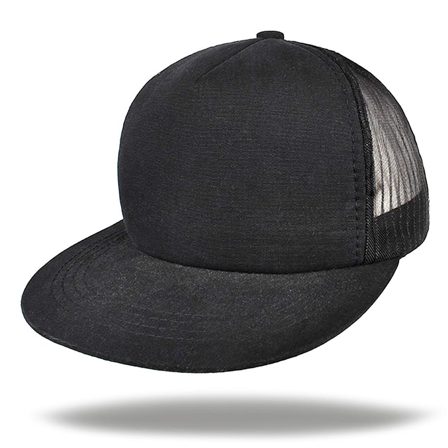 Gorra visera plana con red