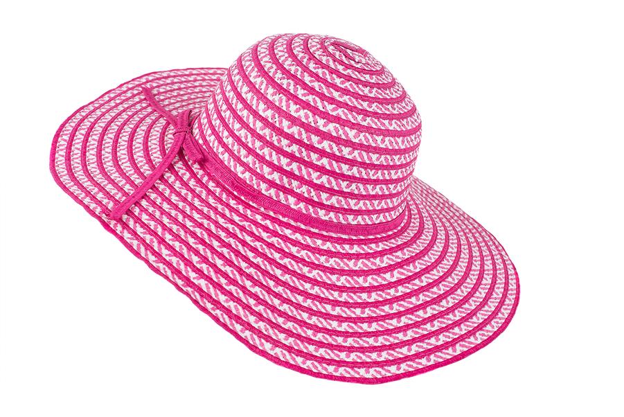 Sombrero capelina de adulto ala ancha con tejido zigzag