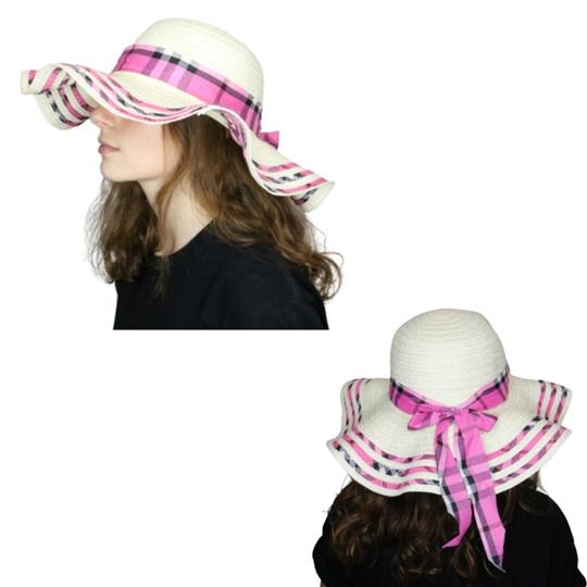 Sombrero capelina de adulto con ala ancha ondulada