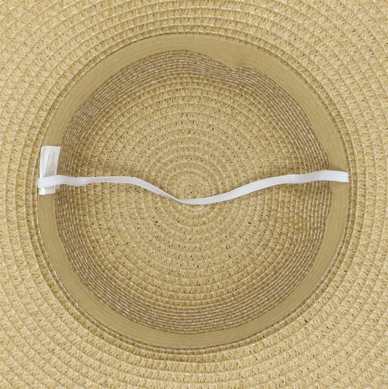 Sombrero capelina de adulto con ala ancha ondulada