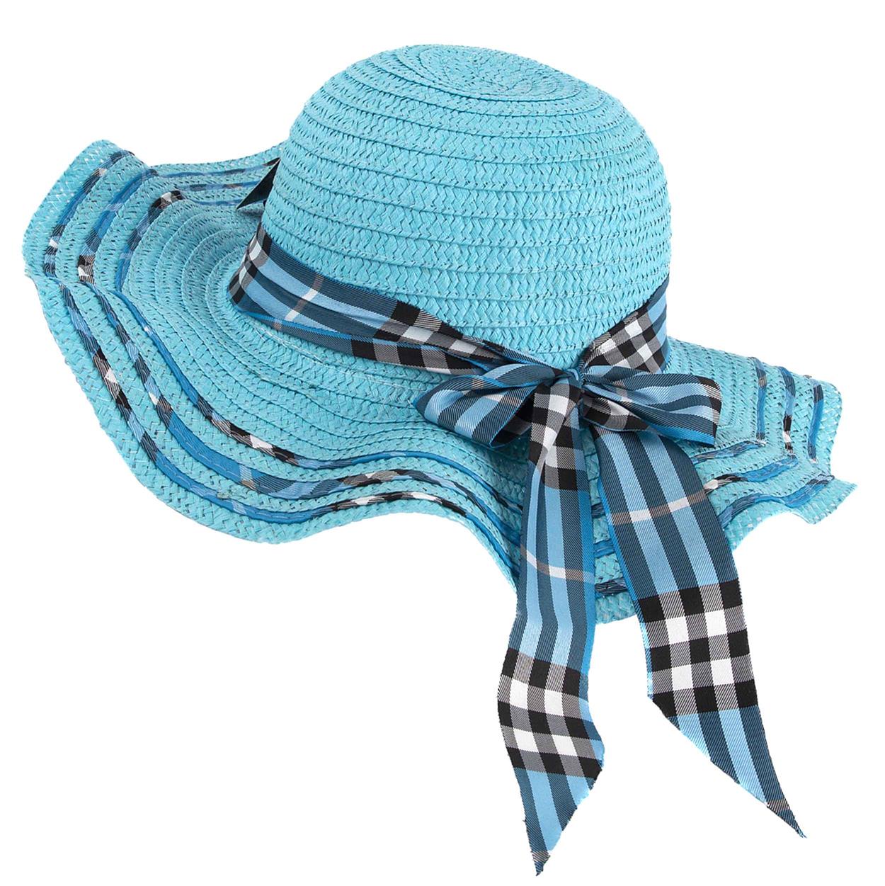 Sombrero capelina de adulto con ala ancha ondulada