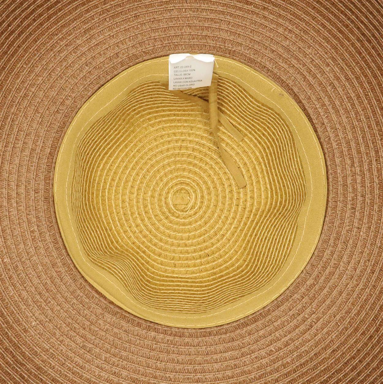 Sombrero capelina de adulto combinada de ala ancha