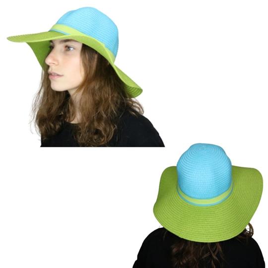 Sombrero capelina de adulto combinada de ala ancha