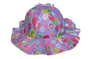 Capotita de tela Flores Patchwork